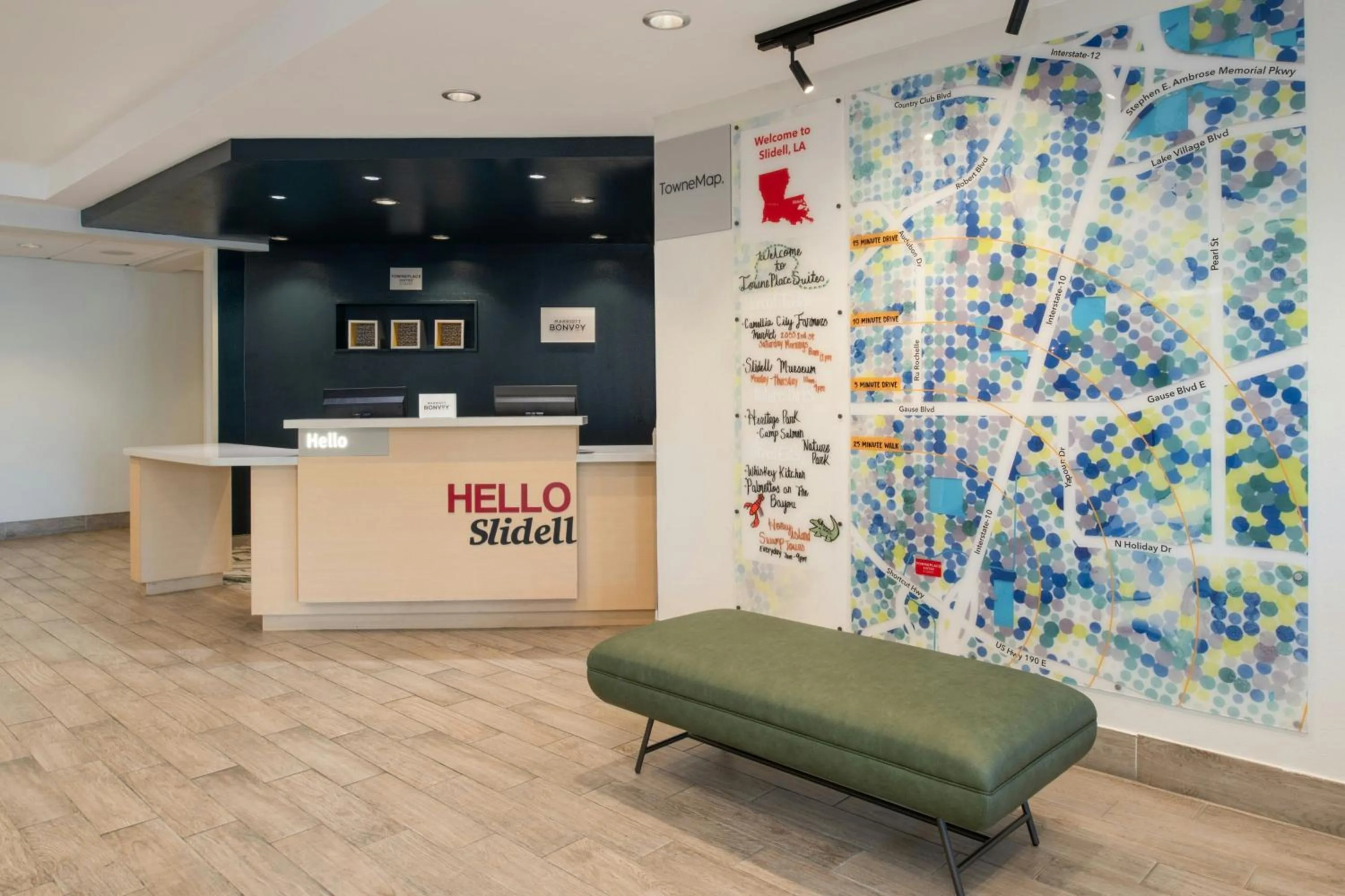 Lobby or reception in TownePlace Suites by Marriott Slidell