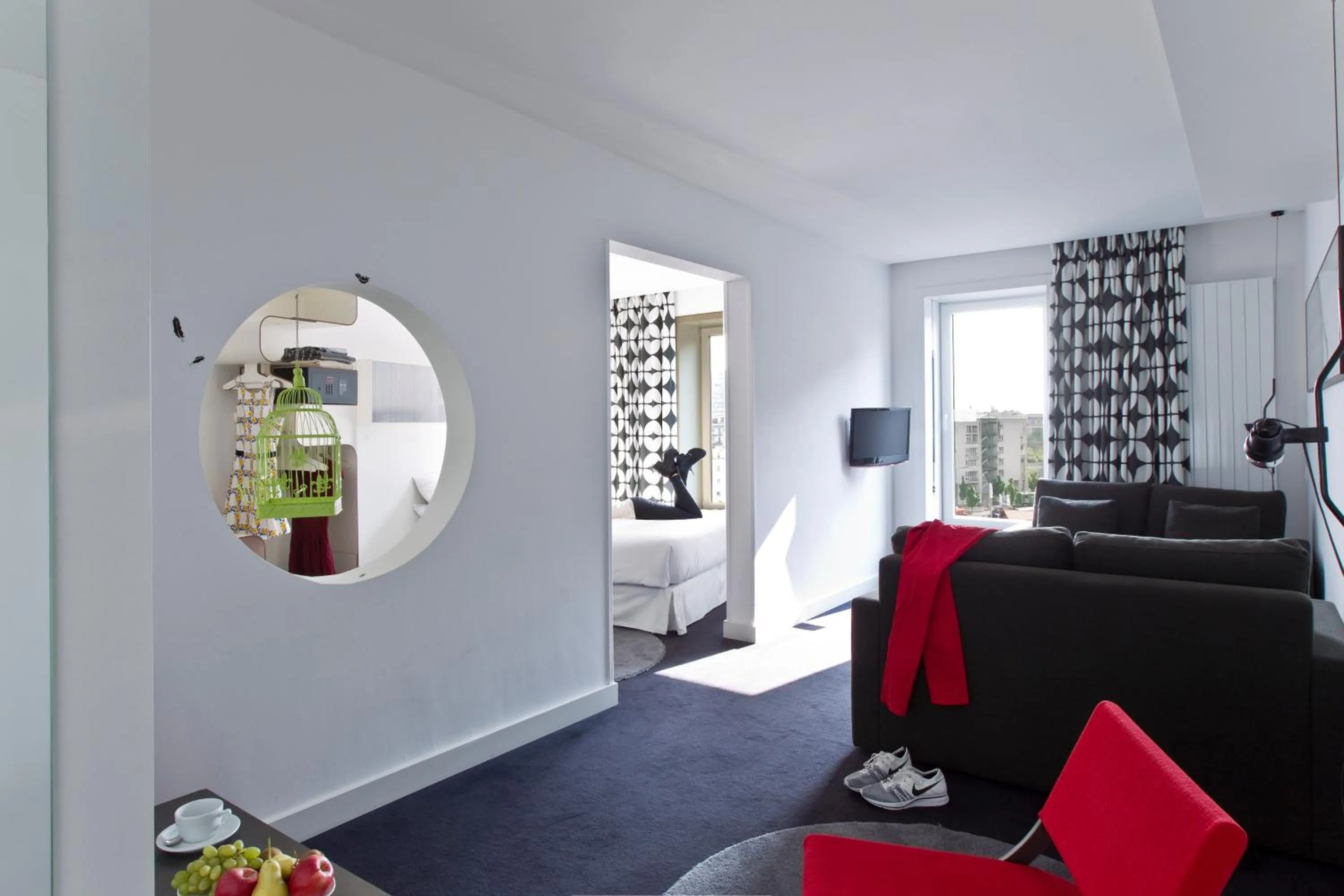 Living room in Hotel Gat Point Charlie