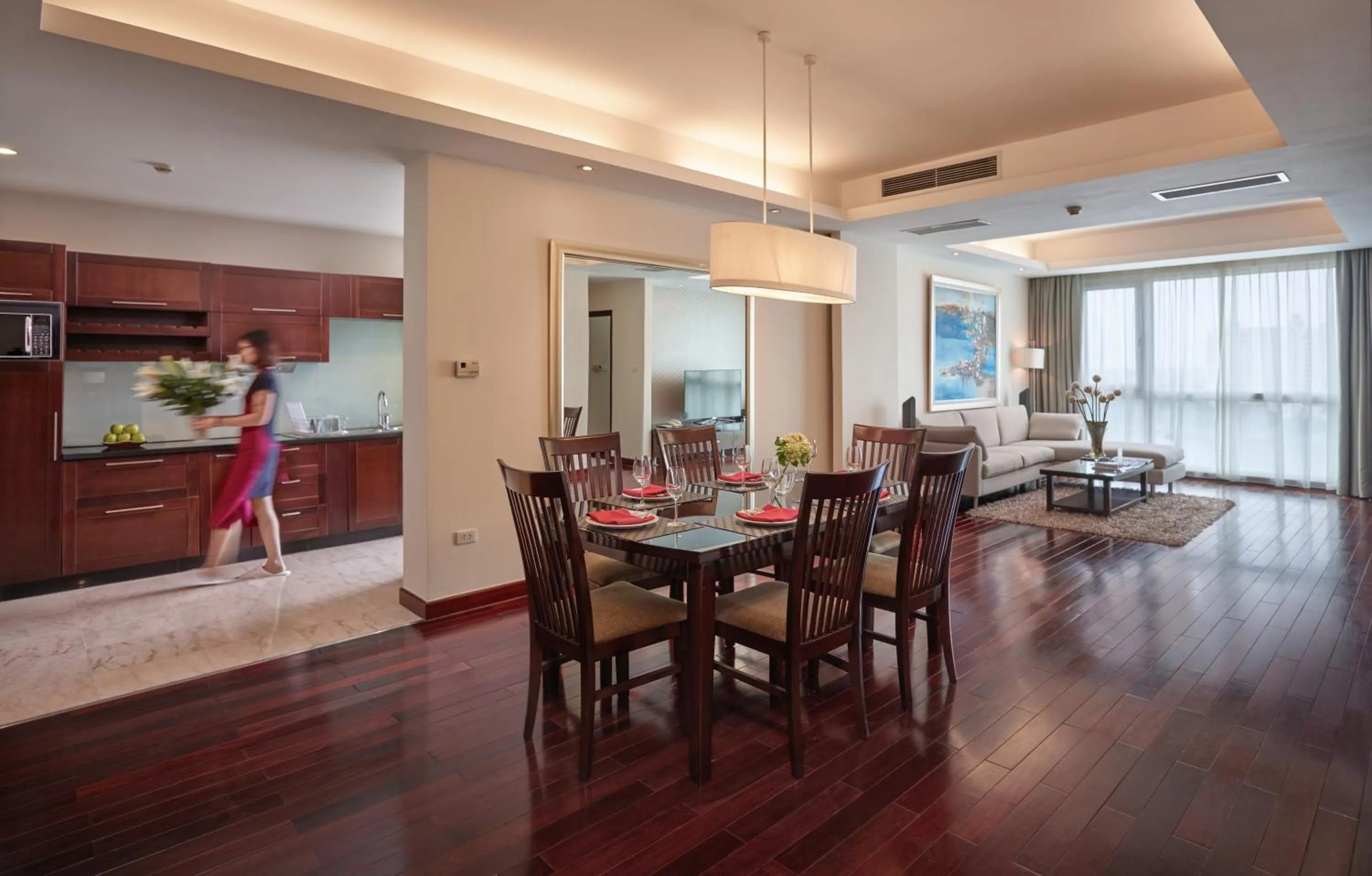 Living room in Fraser Suites Hanoi