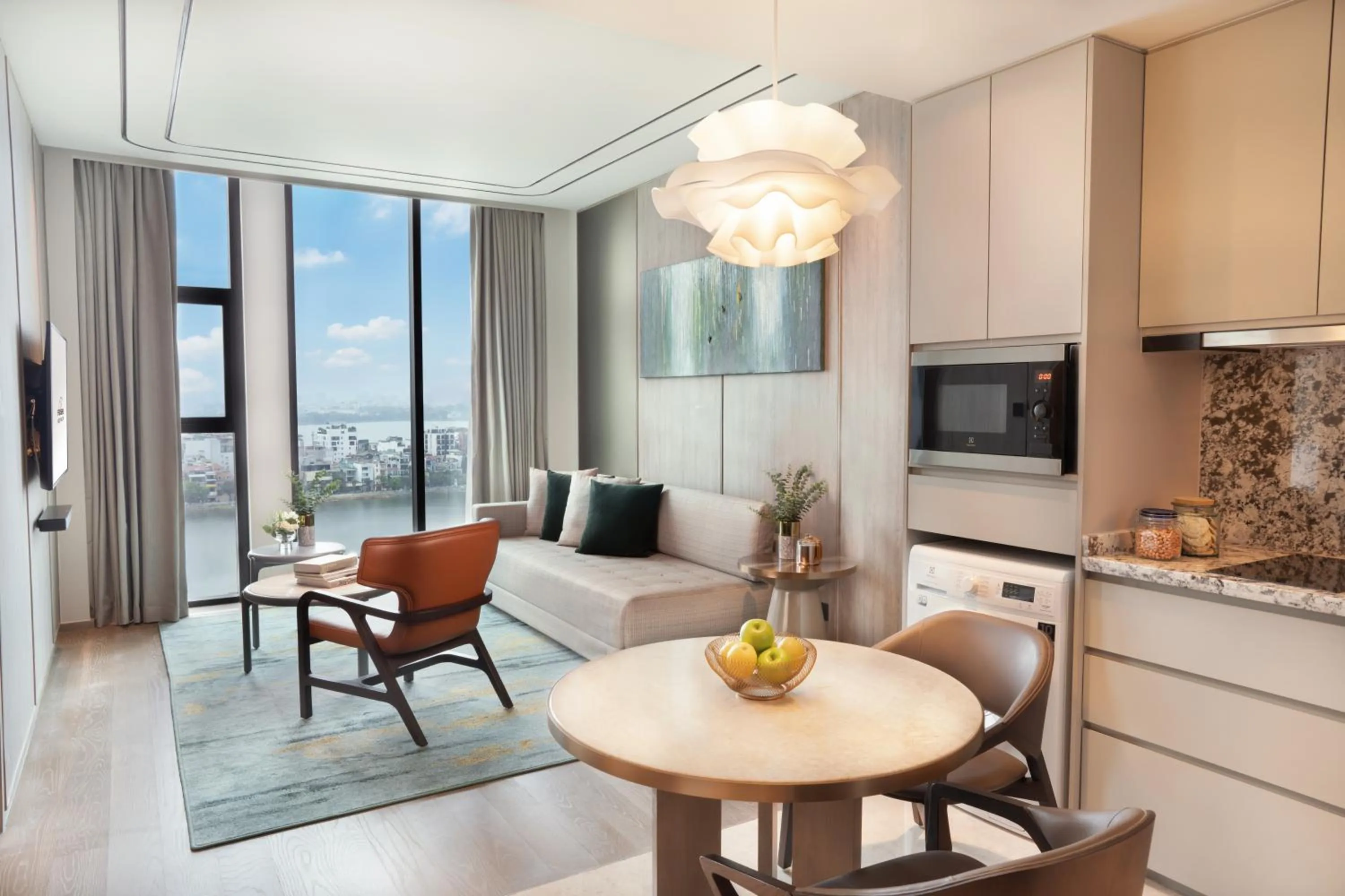 Living room in Fraser Suites Hanoi