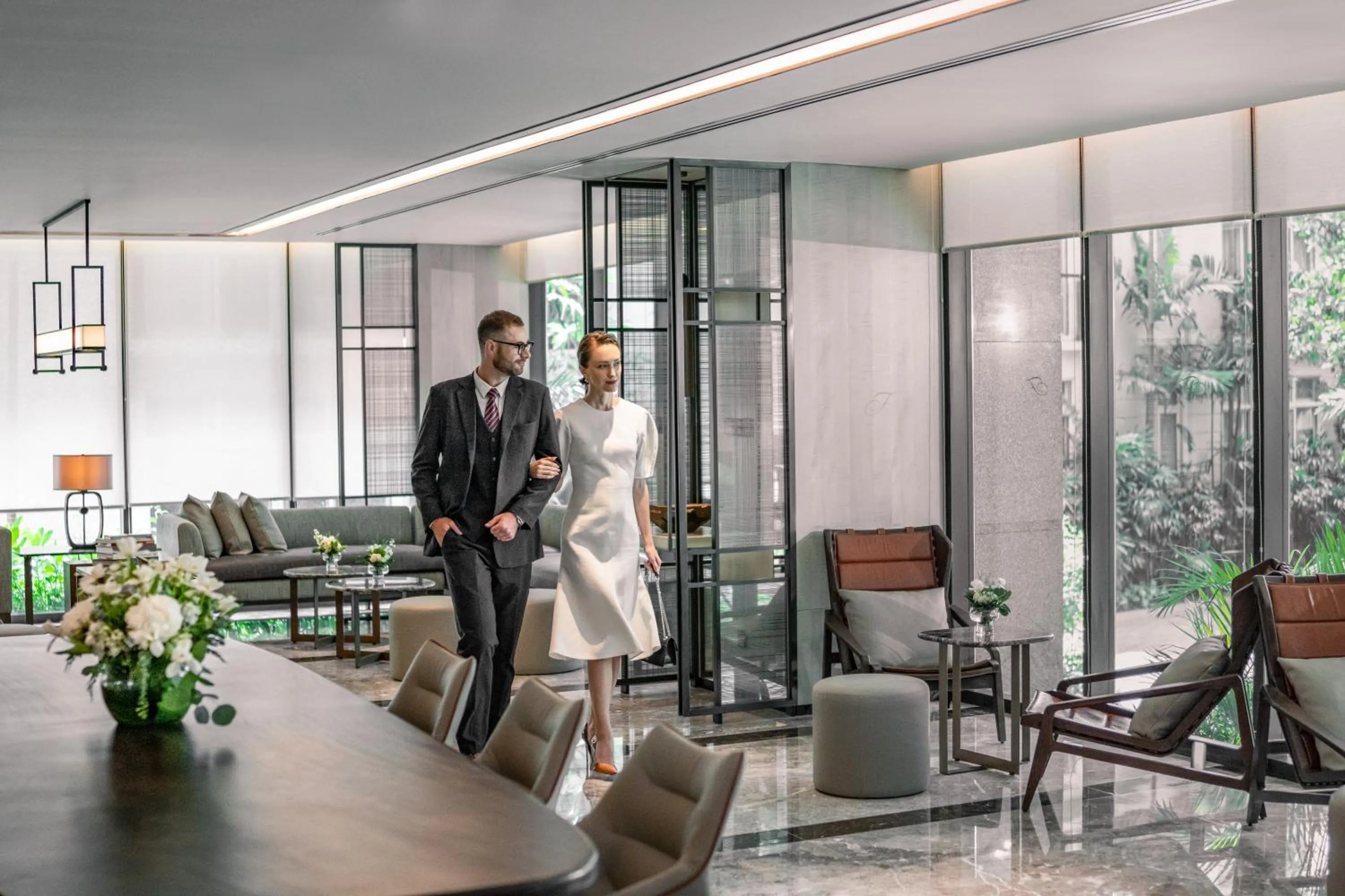 Lobby or reception in Fraser Suites Hanoi