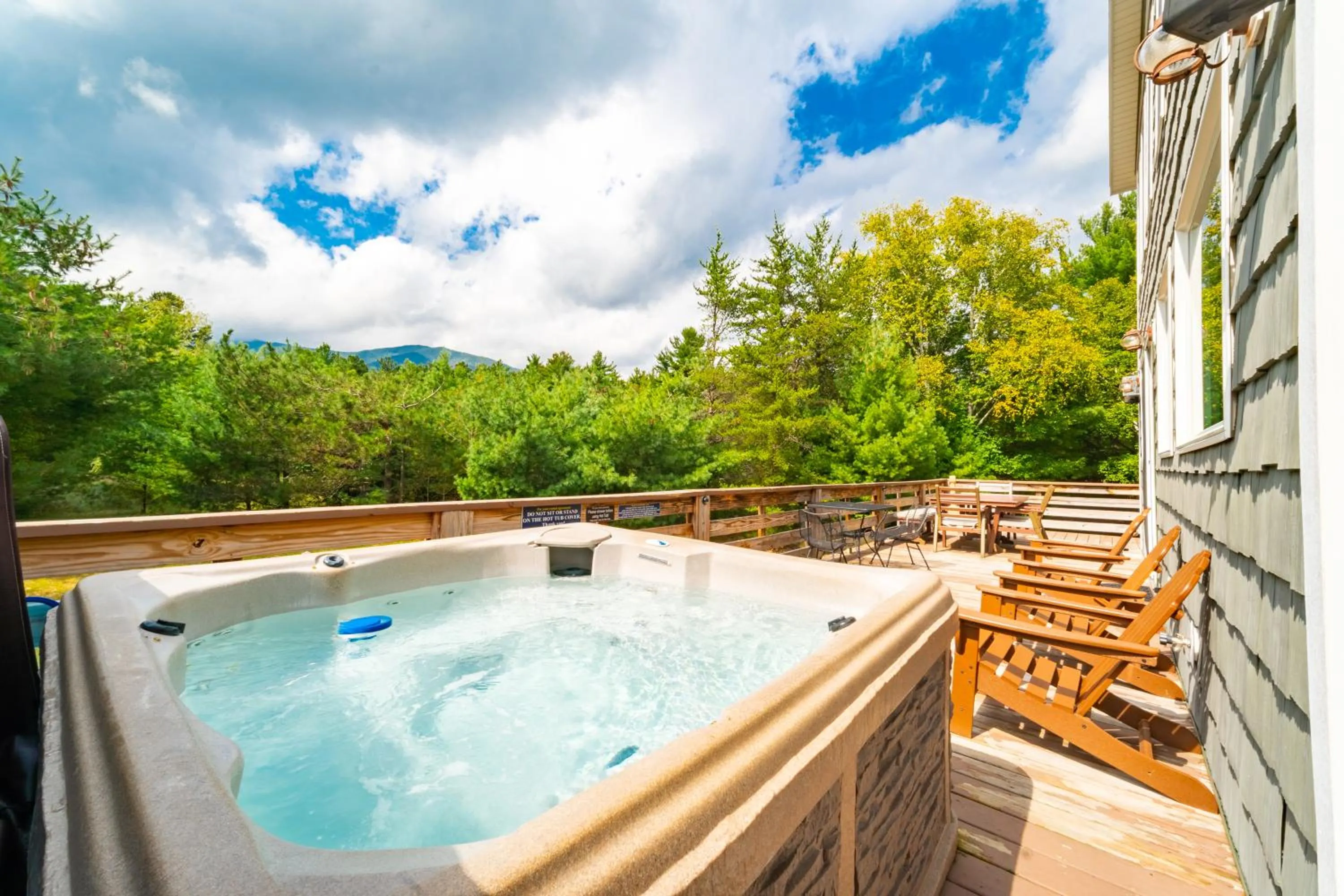 Hot Tub in Whiteface Mountain Chalet