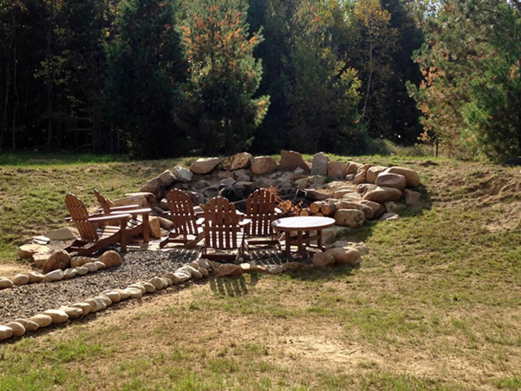 Patio in Whiteface Mountain Chalet