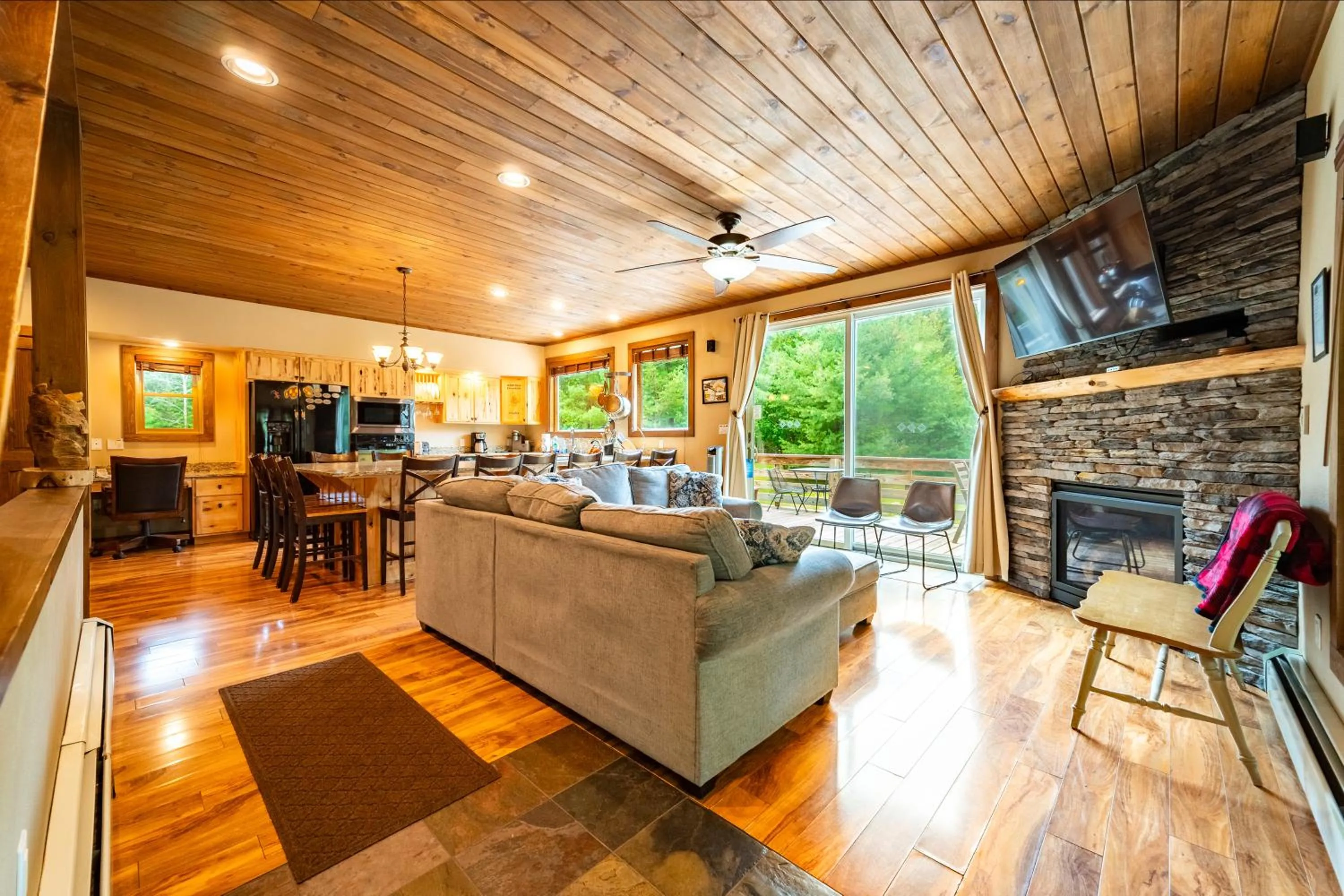Seating area in Whiteface Mountain Chalet