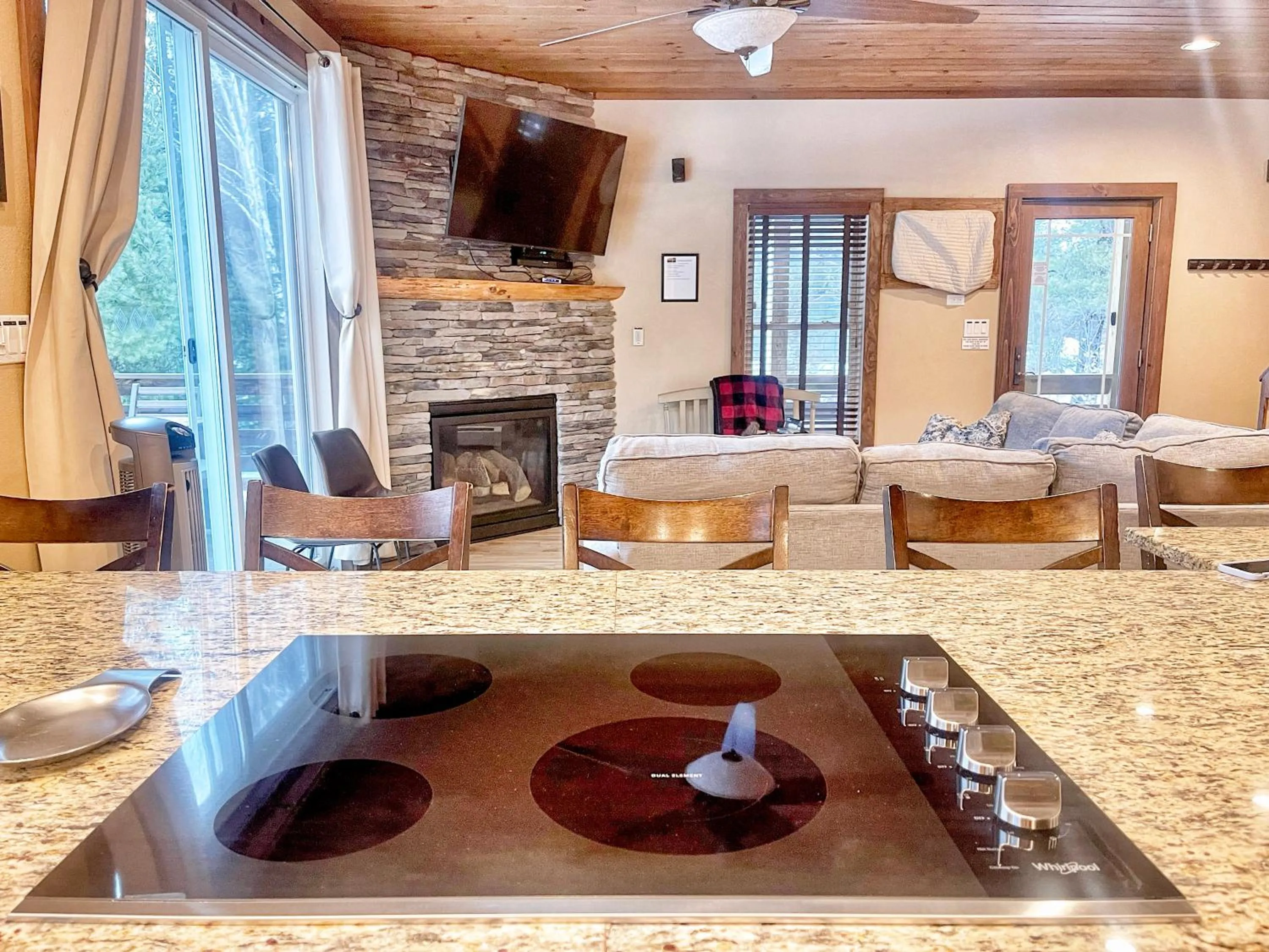 Living room in Whiteface Mountain Chalet