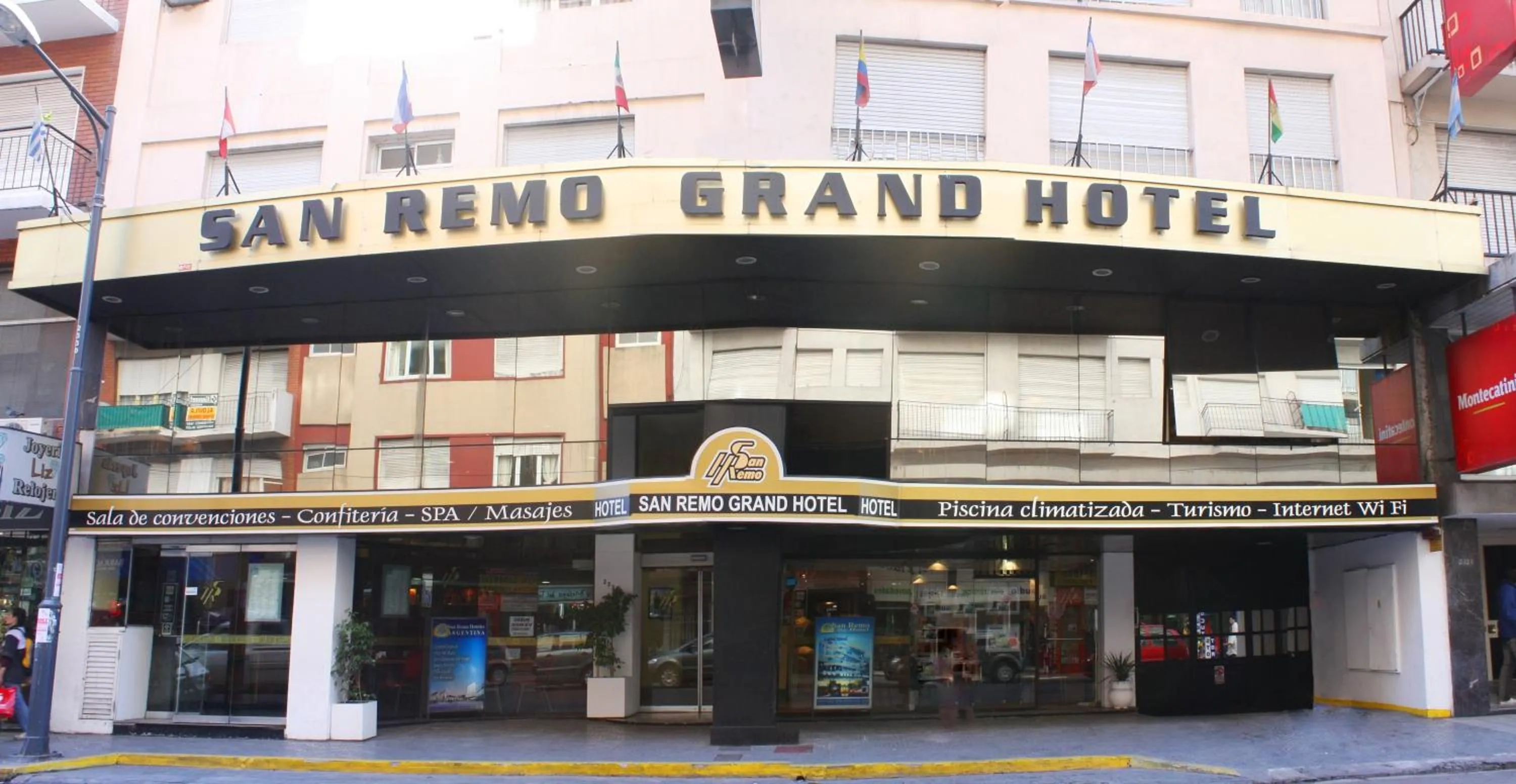 Facade/entrance in San Remo Grand Hotel