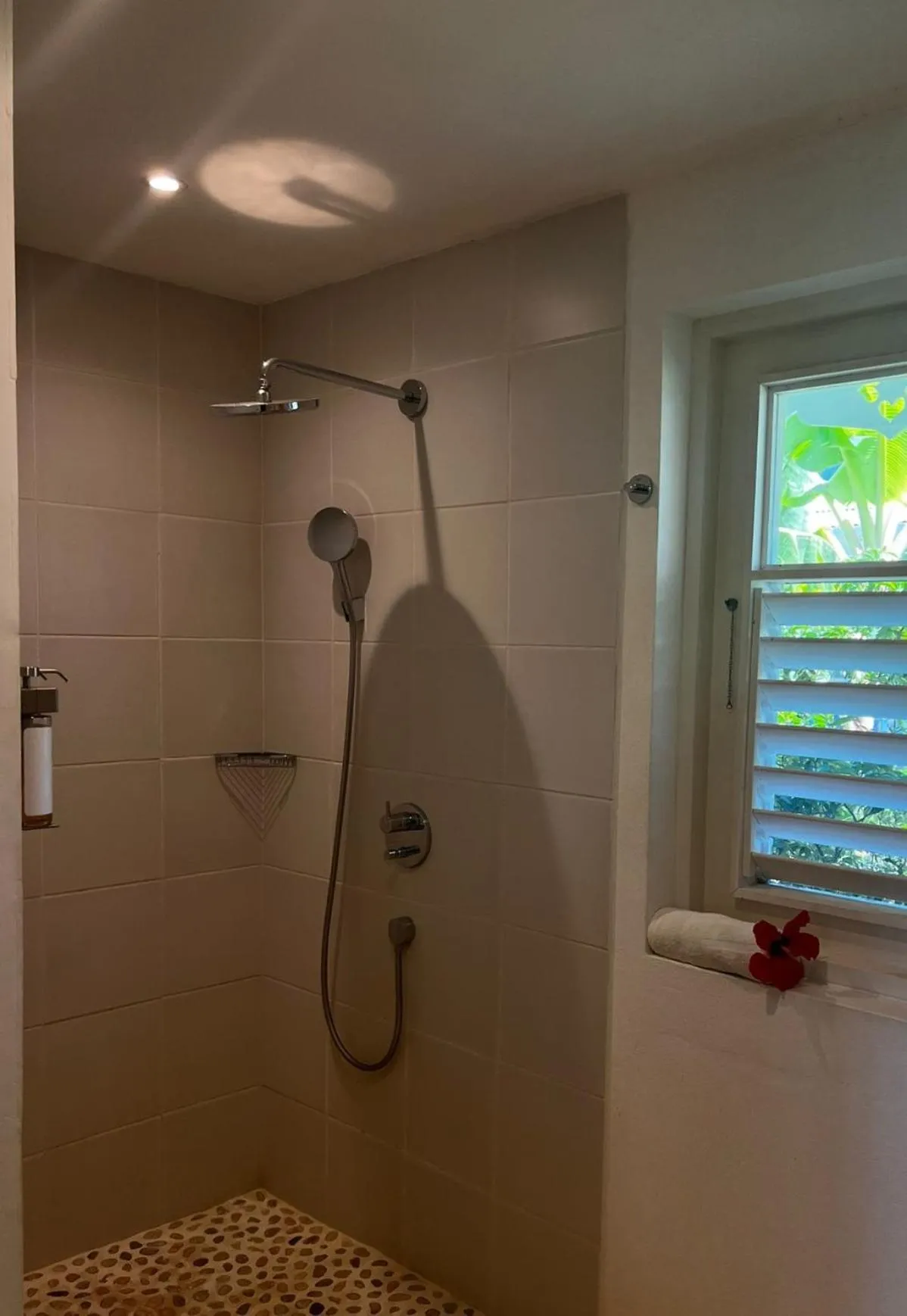 Shower in Bequia Plantation Hotel