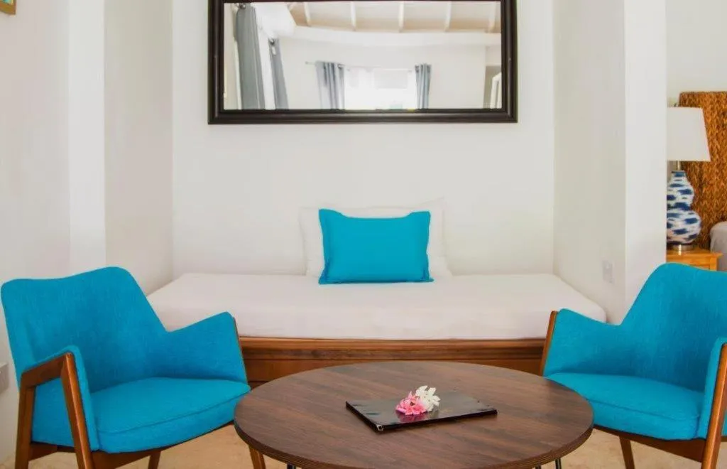 Seating area in Bequia Plantation Hotel