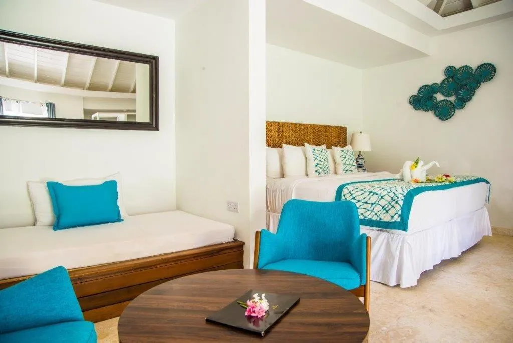 Bed in Bequia Plantation Hotel