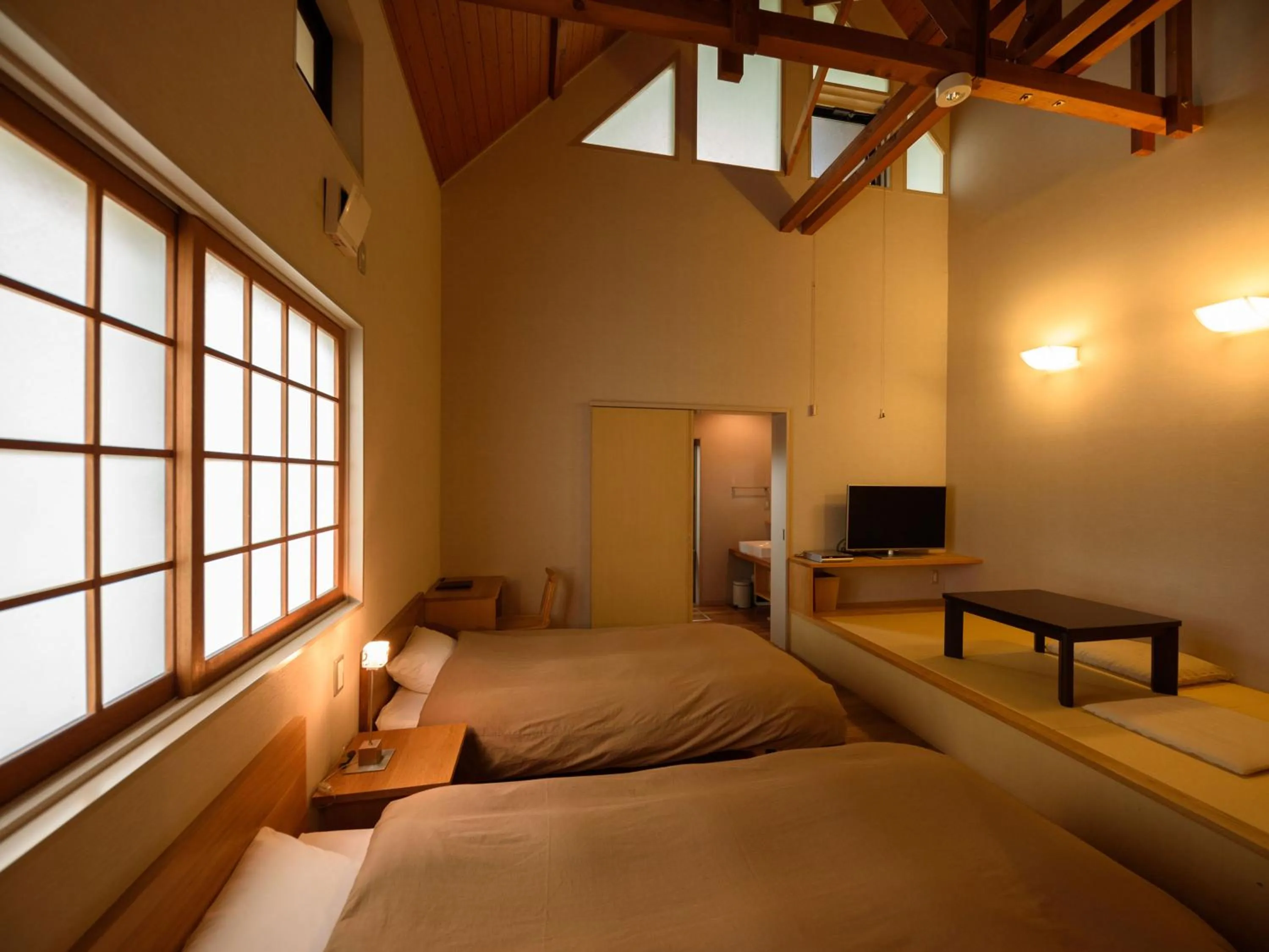 Bed in Yufuin Iyotomi