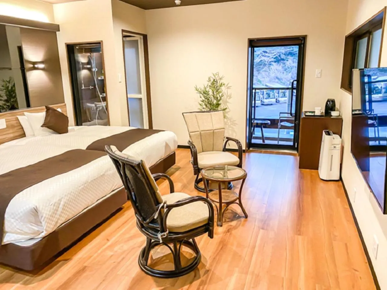 Photo of the whole room, Bed in LiVEMAX RESORT Okudogo