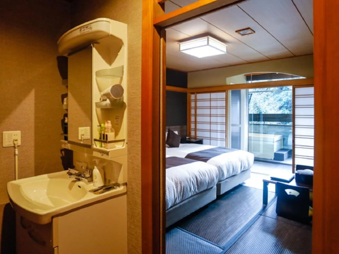 Photo of the whole room, Bed in LiVEMAX RESORT Okudogo
