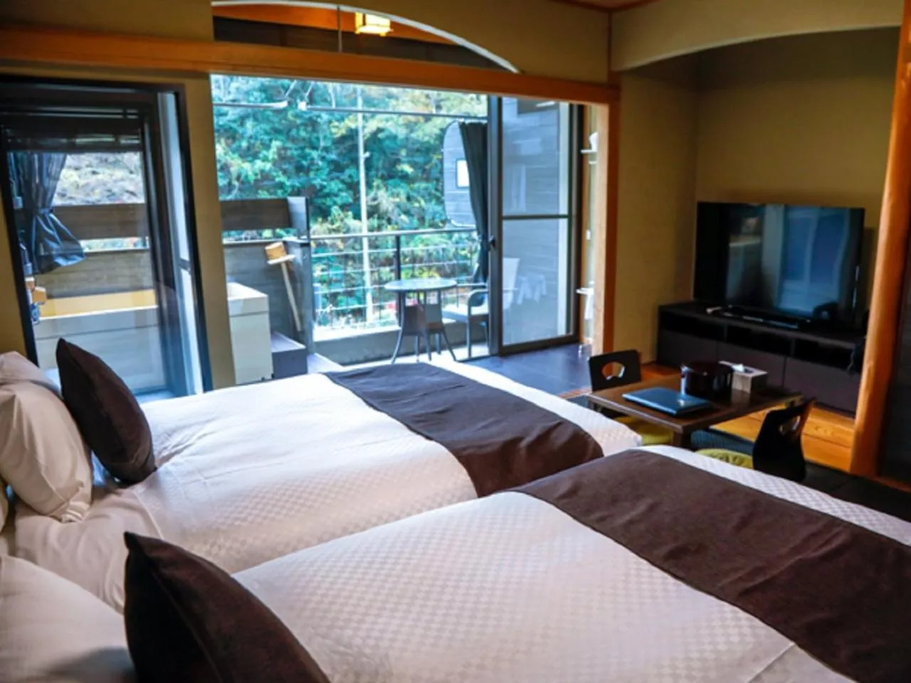 Photo of the whole room, Bed in LiVEMAX RESORT Okudogo