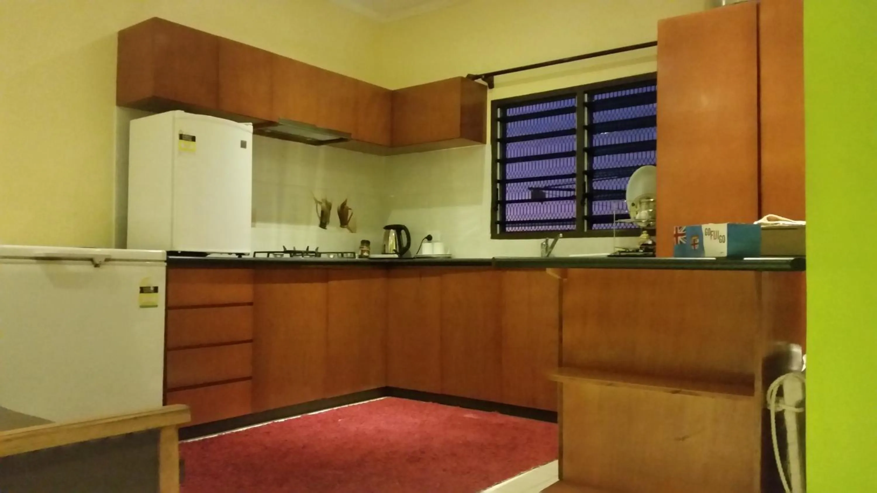 Communal kitchen in Westfield Homestay Fiji