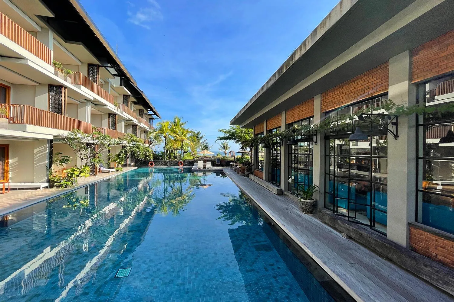 Swimming pool in Swarga Suites Bali Berawa, Marclan Collection