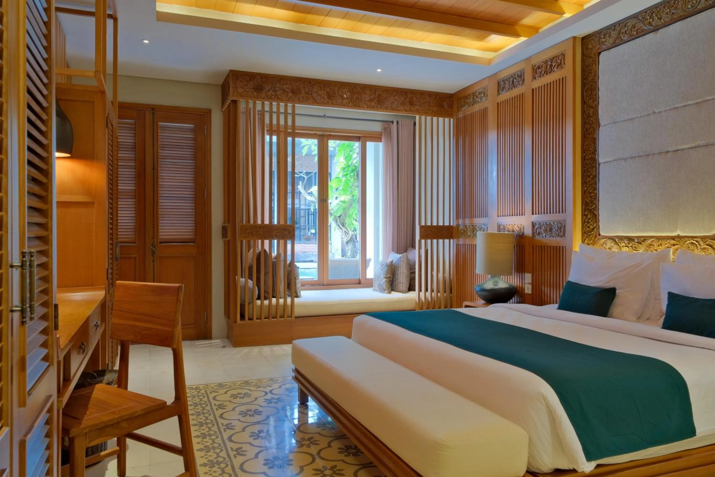 Bedroom, Bed in Swarga Suites Bali Berawa, Marclan Collection