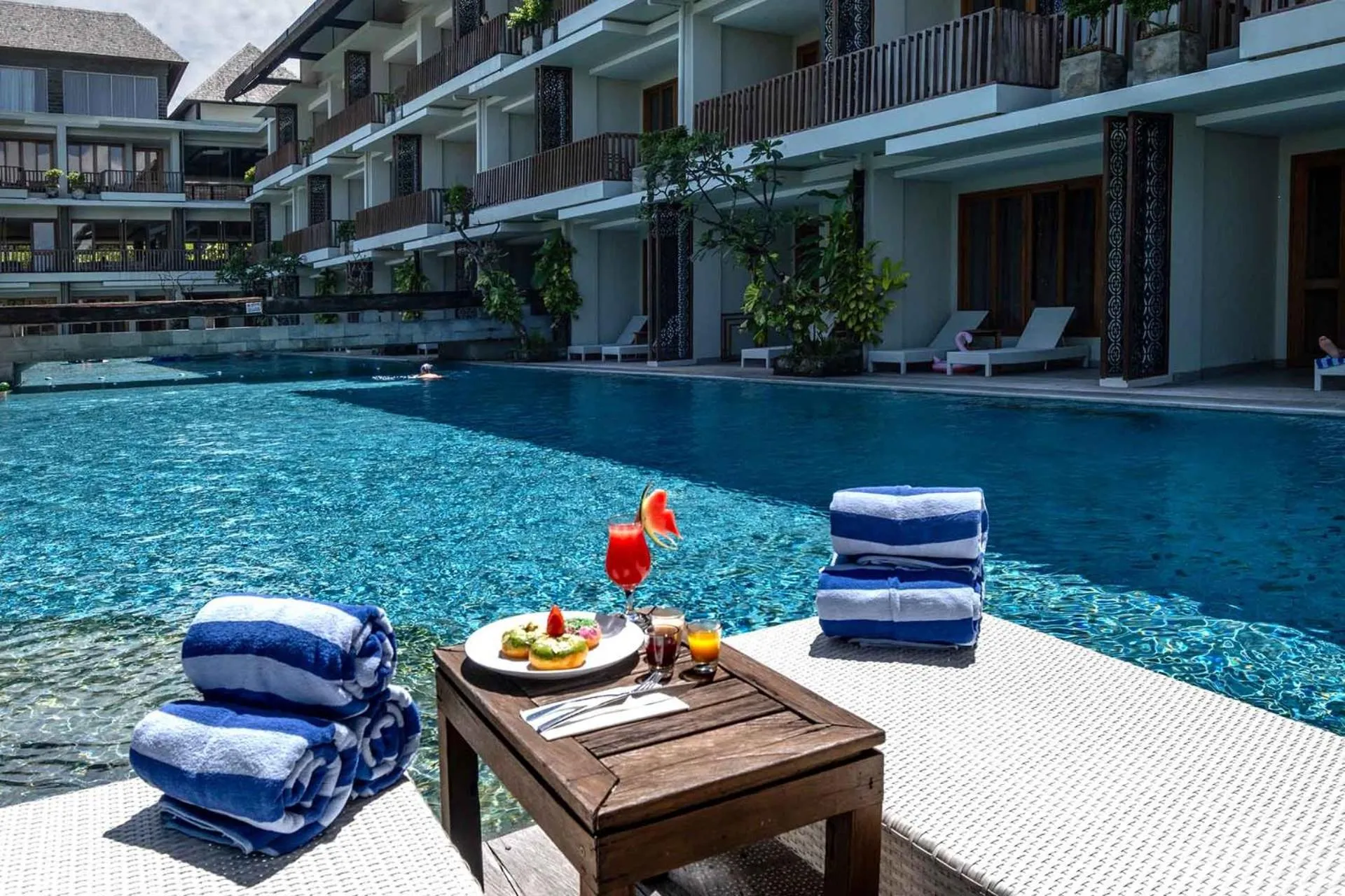 Swimming pool in Swarga Suites Bali Berawa, Marclan Collection