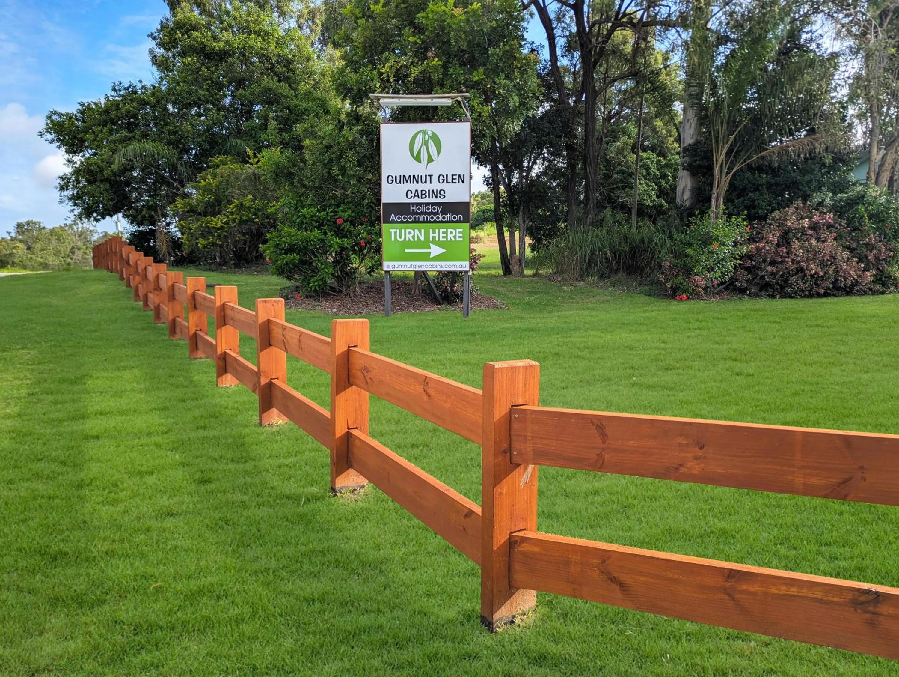 Garden in Gumnut Glen Cabins