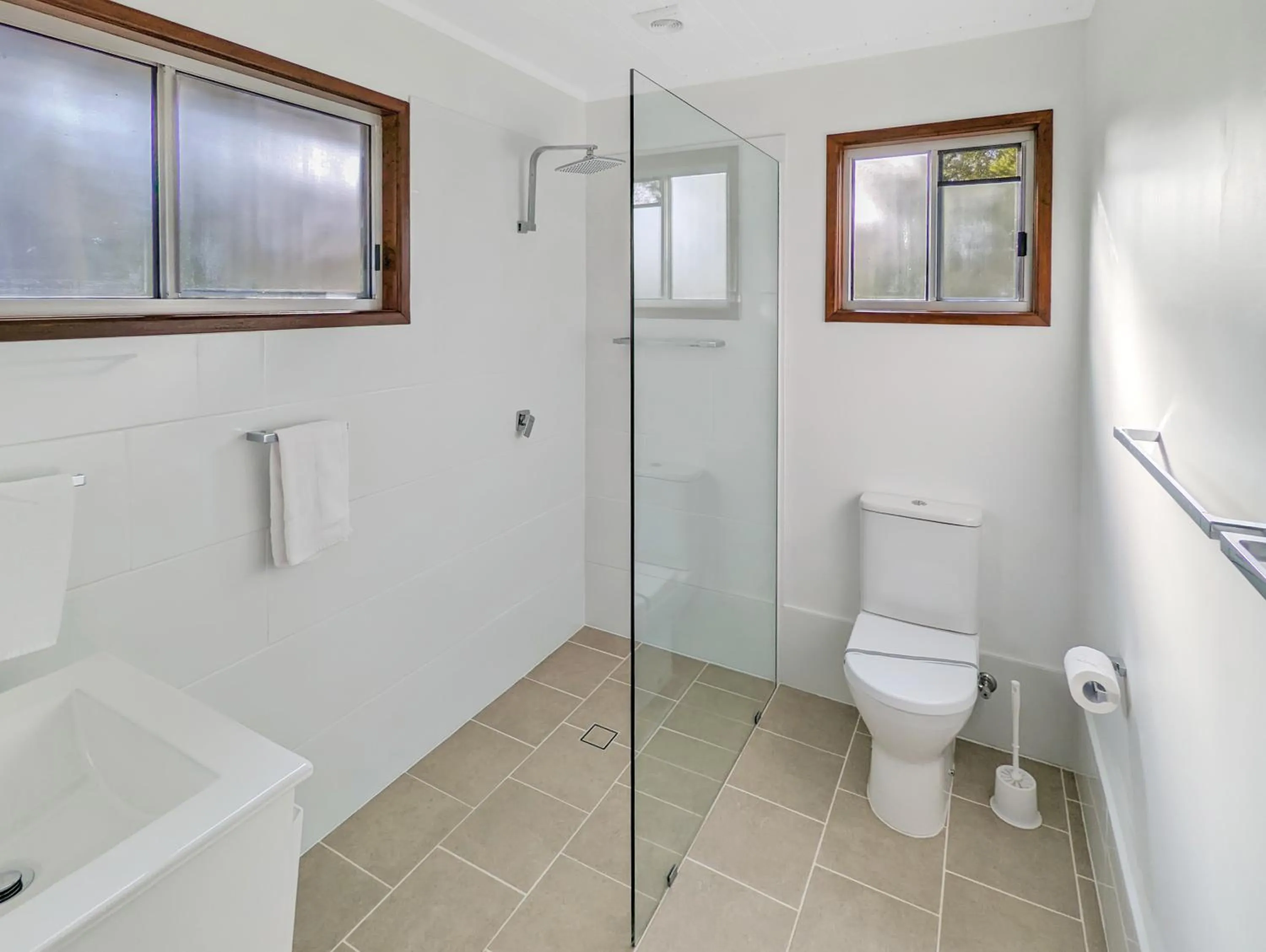 Shower in Gumnut Glen Cabins