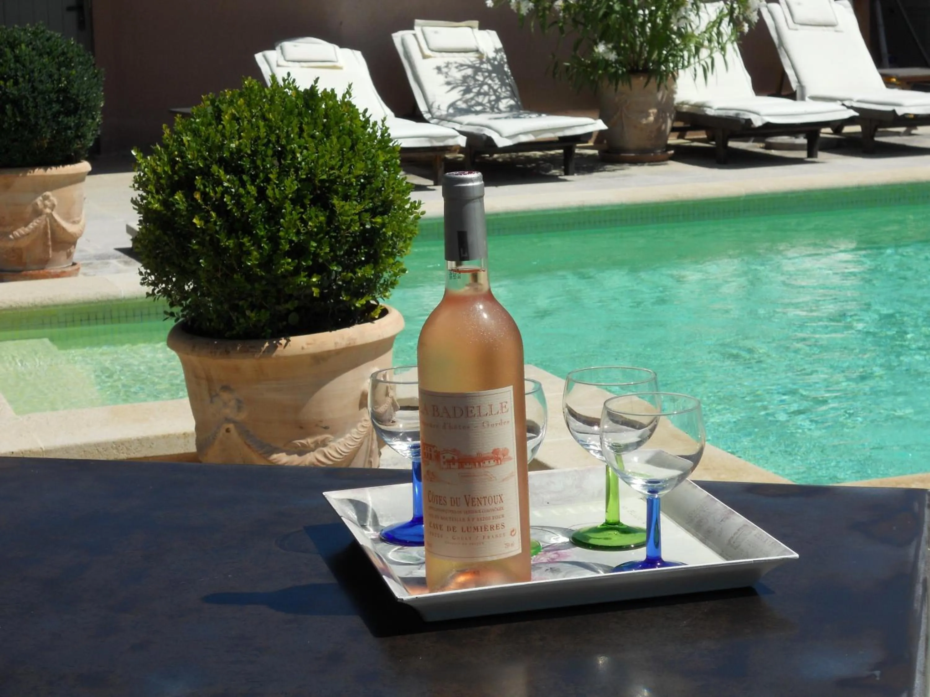 Alcoholic drinks in B&B La Badelle