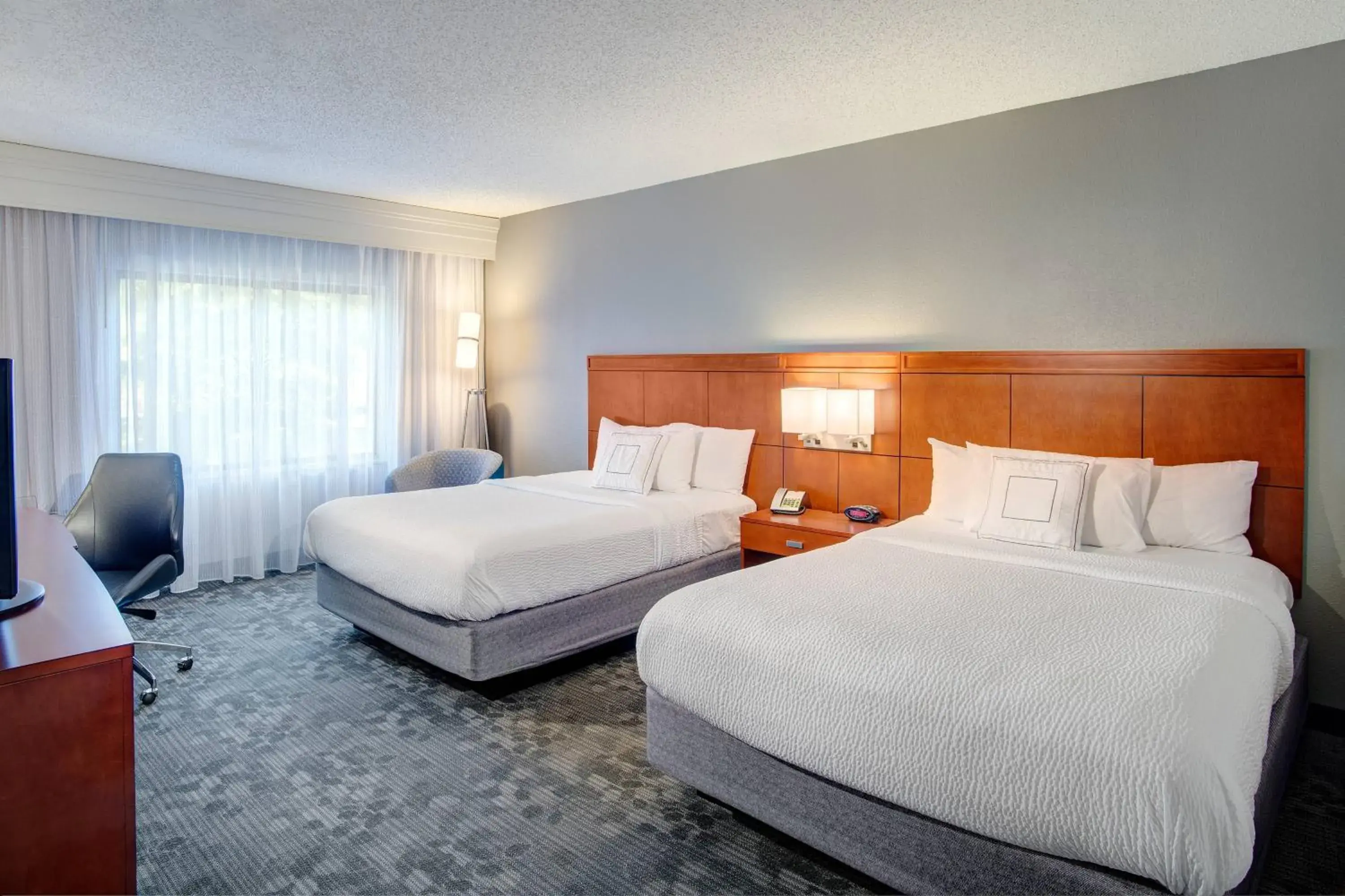 Queen Room with Two Queen Beds in Courtyard by Marriott Columbia Northeast/Fort Jackson Area Queen Room with Two Queen Beds in Courtyard by Marriott Columbia Northeast/Fort Jackson Area