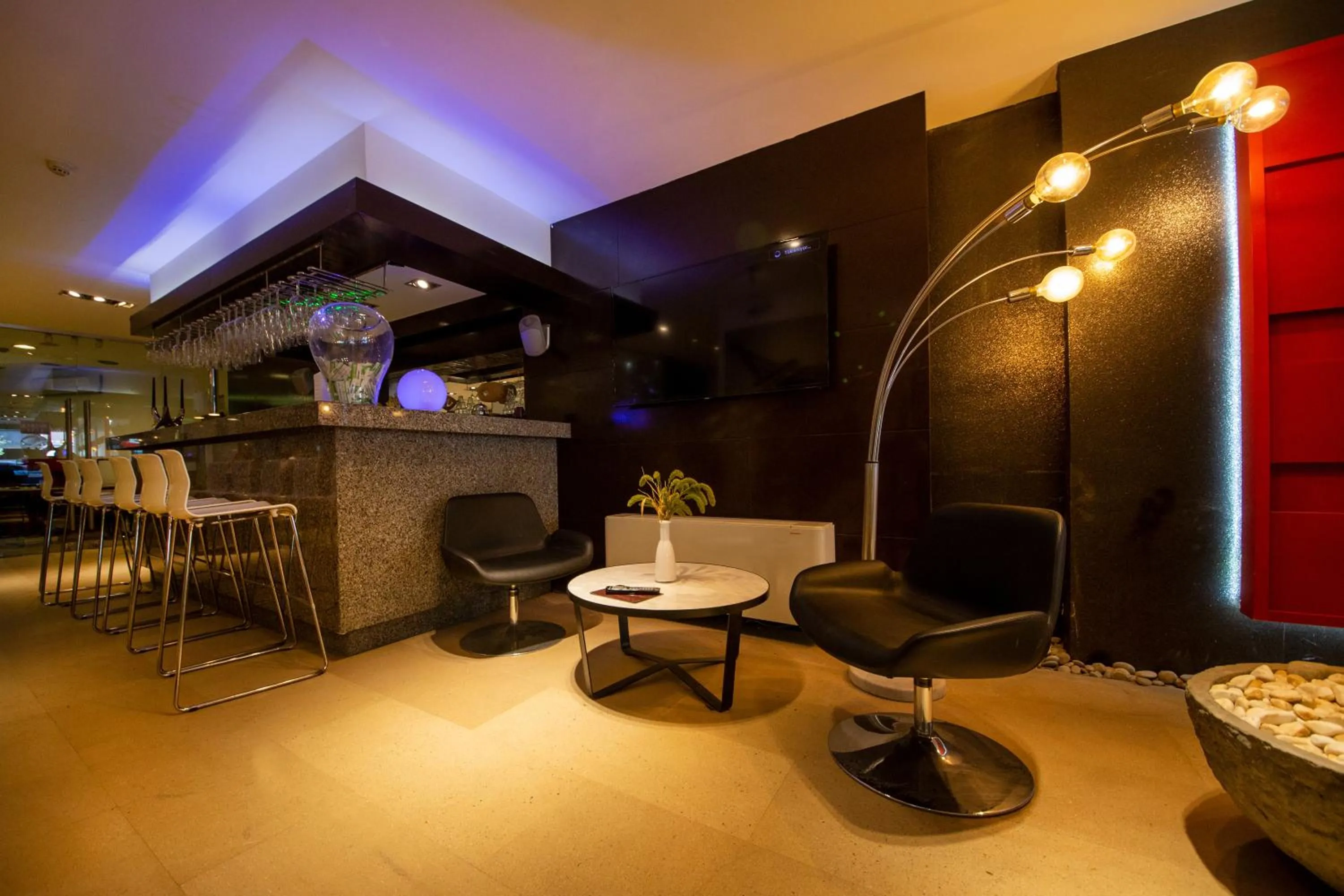 Seating area in MY Hotel