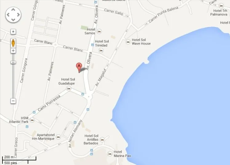 Area and facilities in Apartamentos Sol y Vera