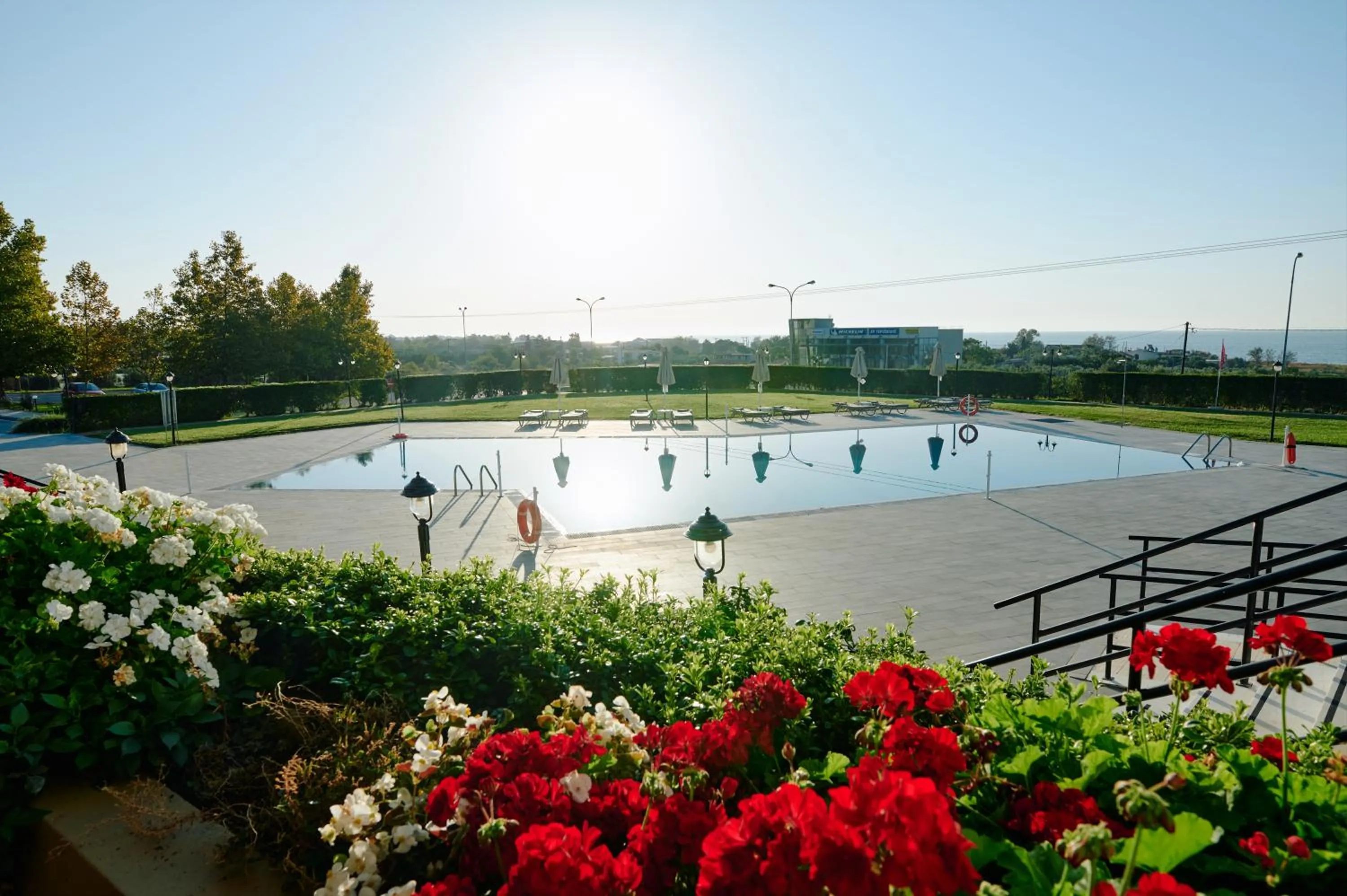 Pool view in Nefeli Hotel