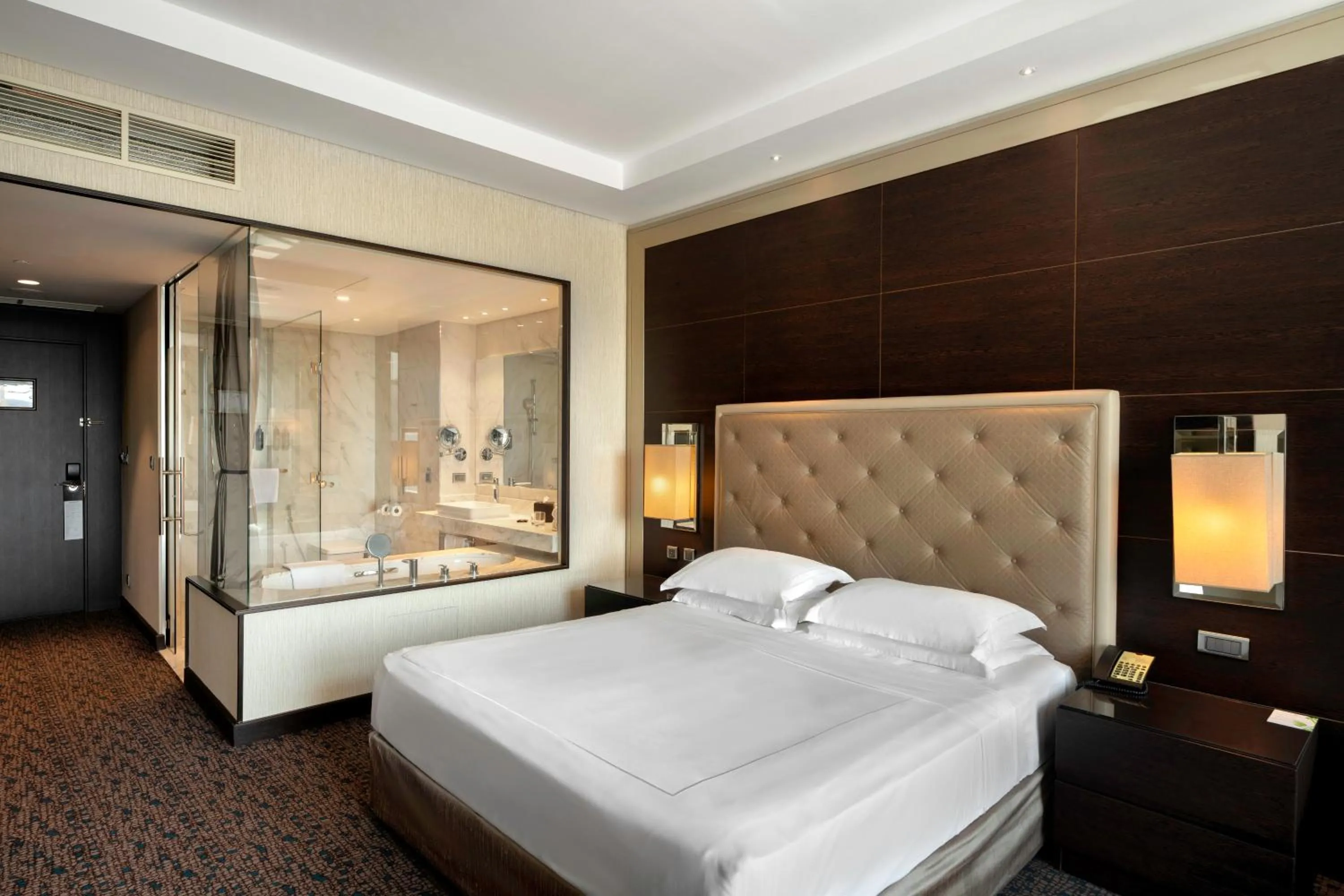 Bathroom, Bed in The Biltmore Tbilisi Hotel