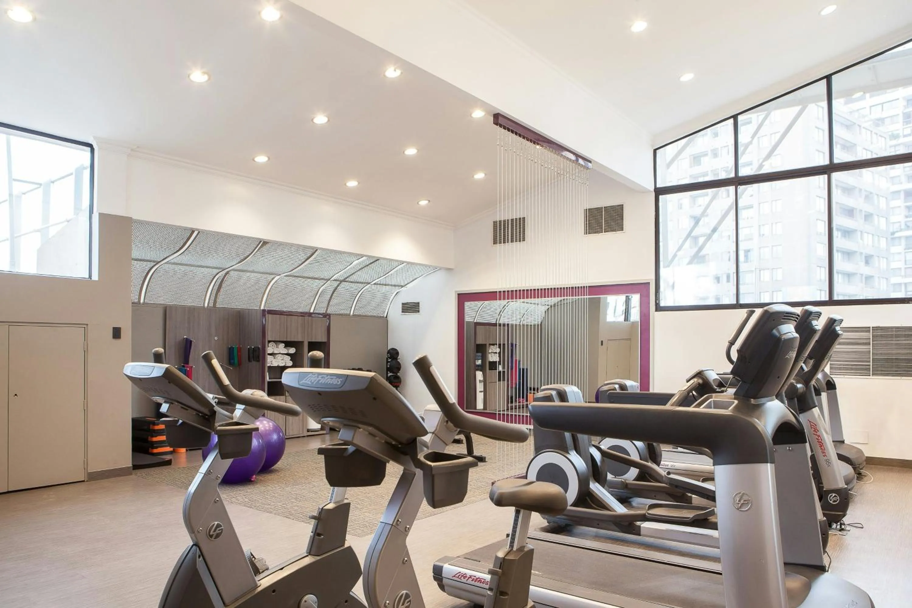Fitness centre/facilities in Hotel Plaza Santiago