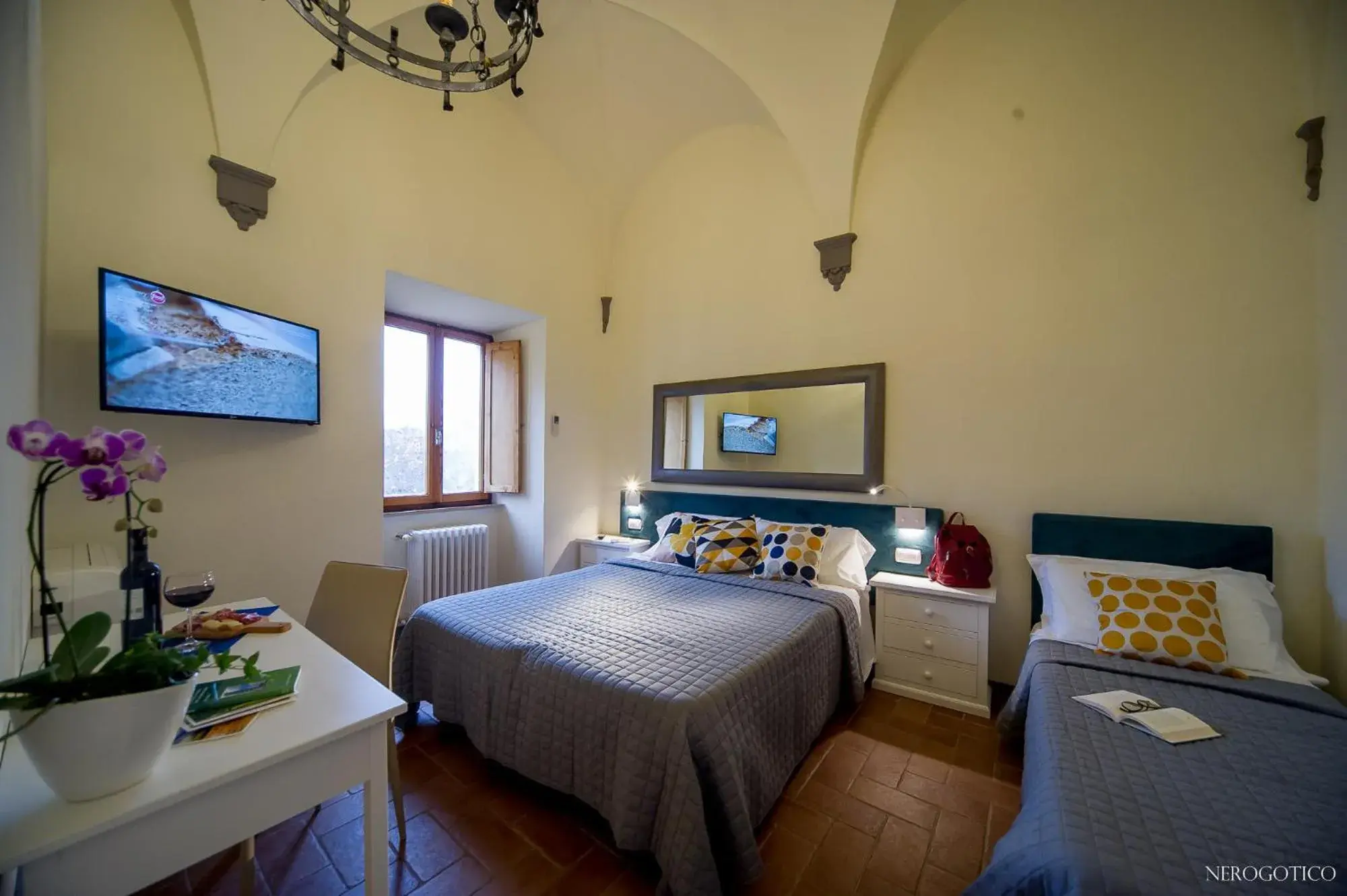 Comfort Triple Room in Chiostro Delle Monache Hostel Volterra Comfort Triple Room in Chiostro Delle Monache Hostel Volterra