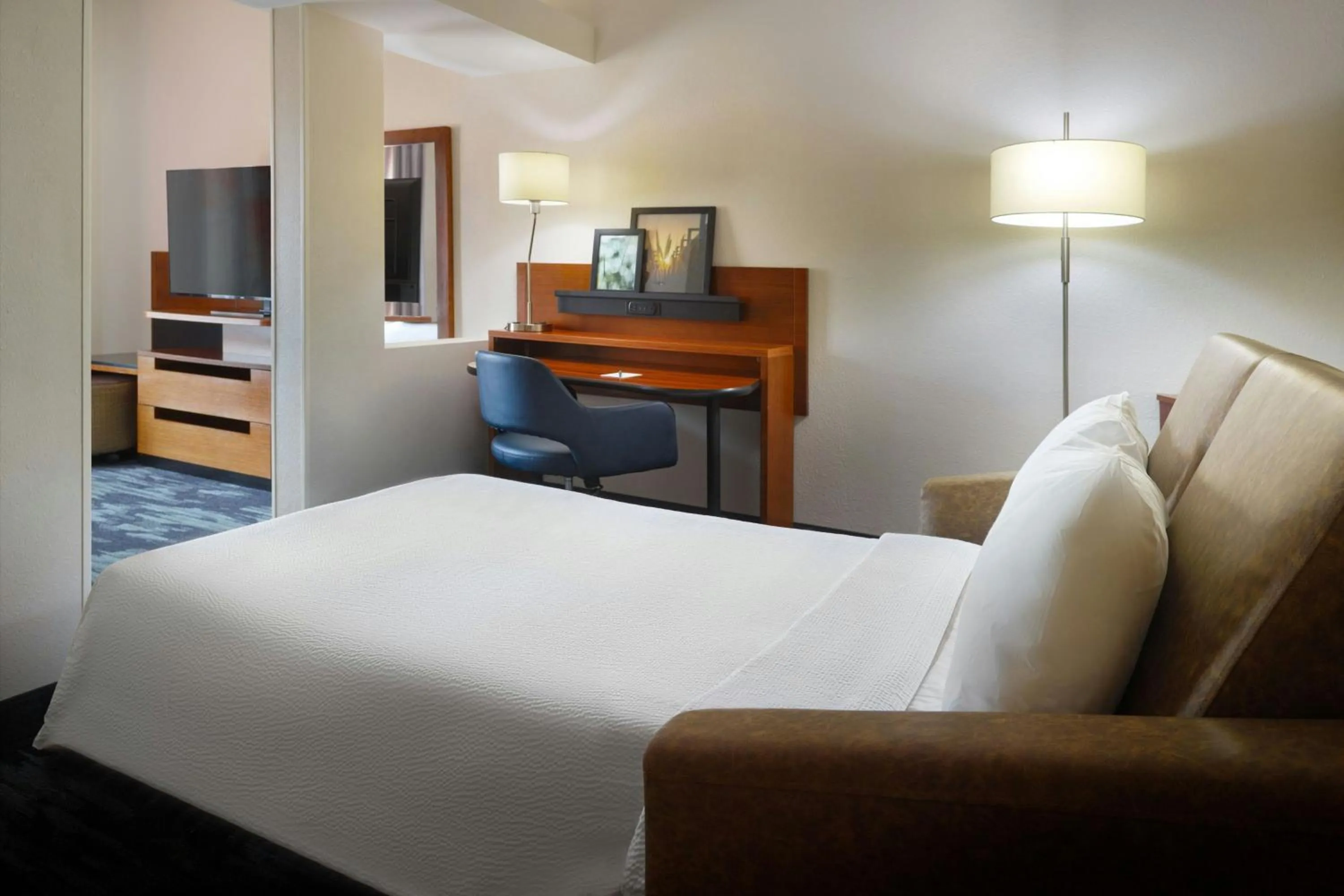 Photo of the whole room, Bed in Fairfield Inn and Suites Charleston North/University Area