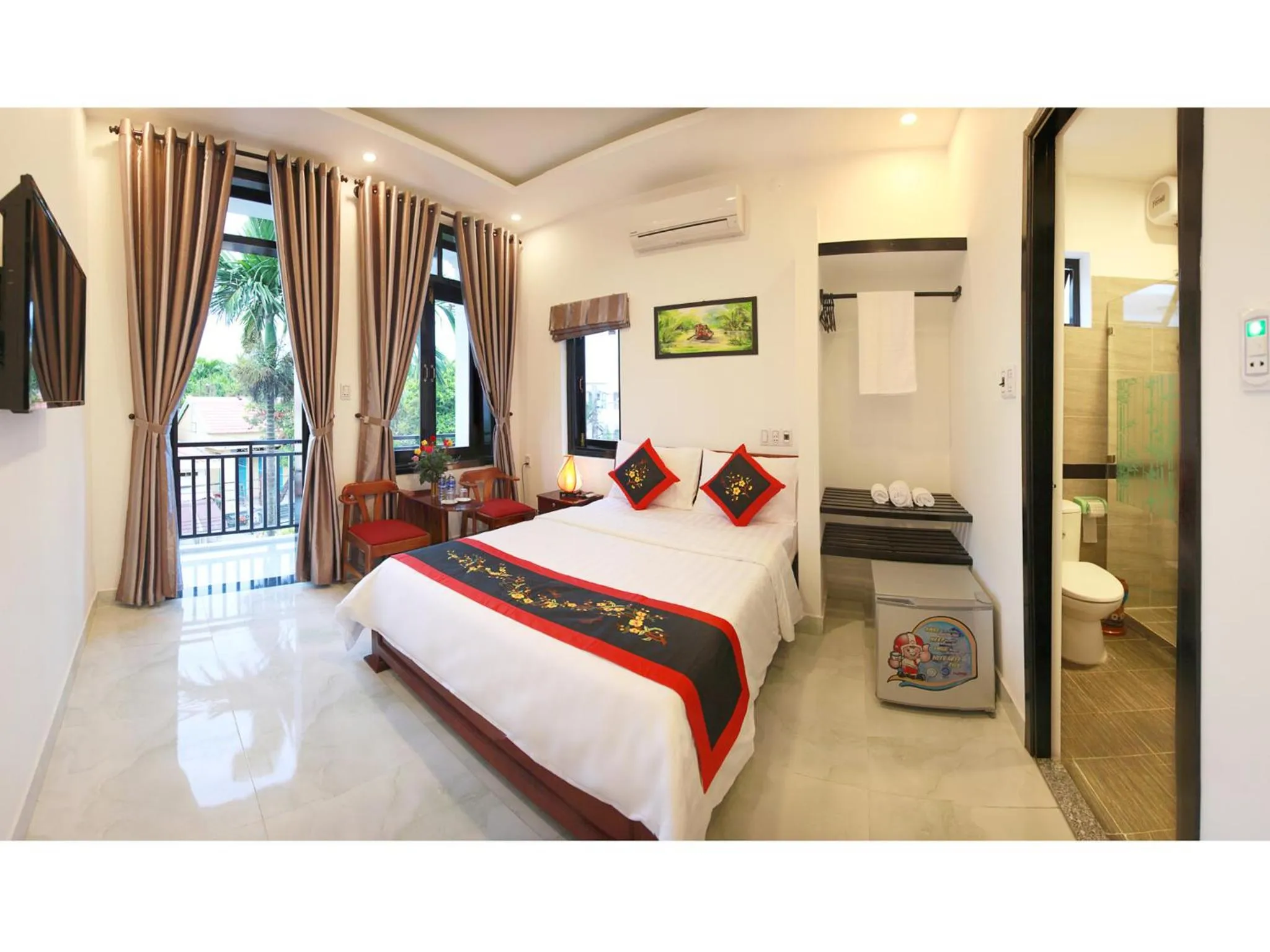 Decorative detail, Bed in Sunny Garden Homestay