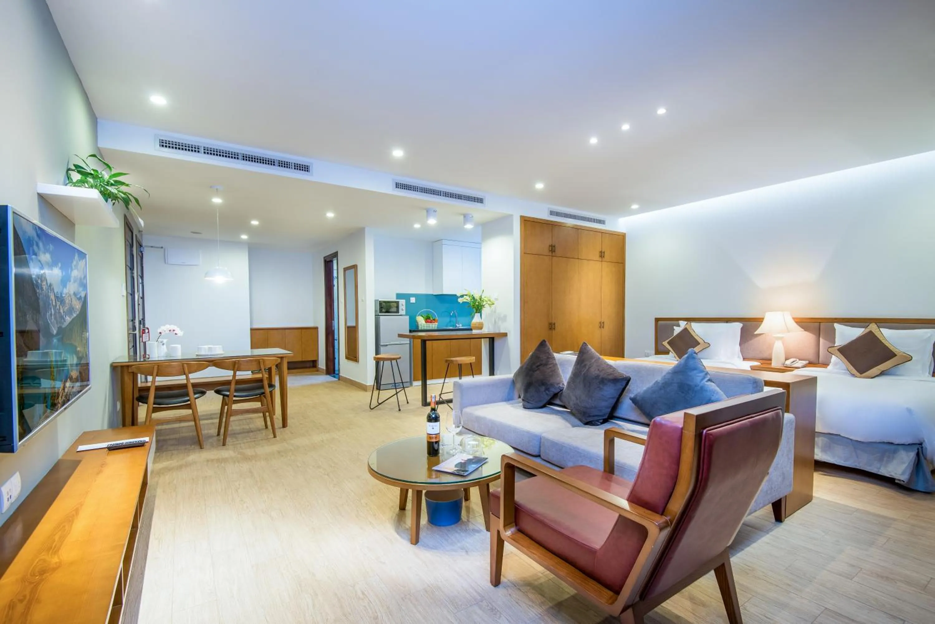 Living room, Bed in Dream Hotel and Apartment