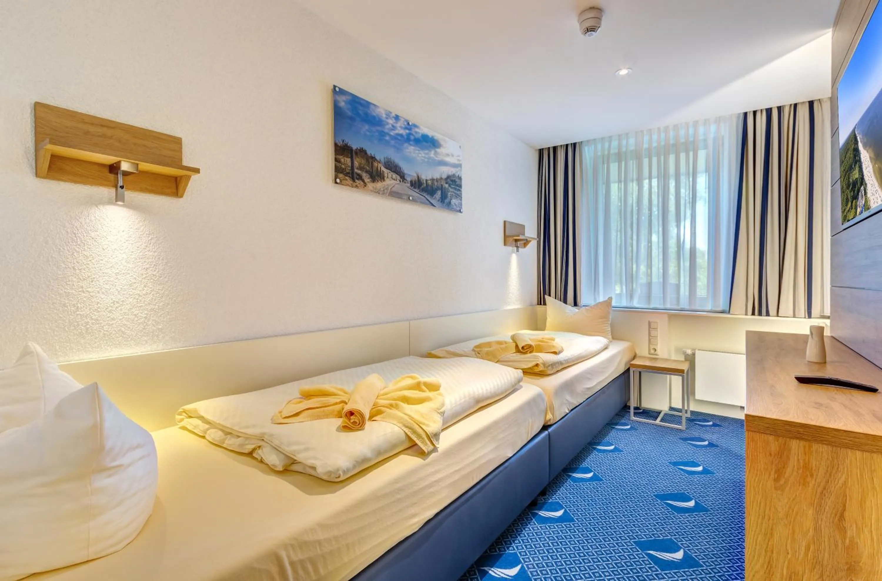 Bed in Familien Wellness Hotel Seeklause mit großem Abenteuerspielplatz "Piraten-Insel-Usedom" Kinder immer All-Inklusive & Getränke ganztags inklusive