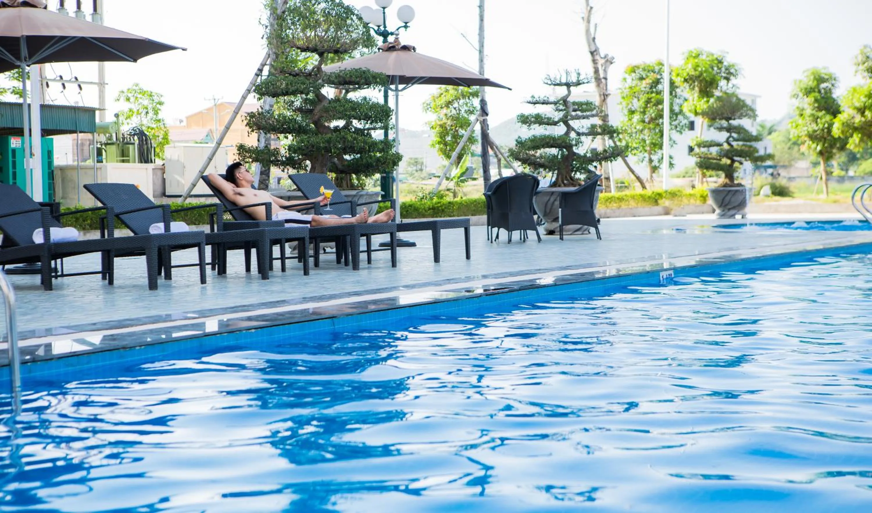 Swimming pool in Muong Thanh Grand Hoang Mai - Nghe An