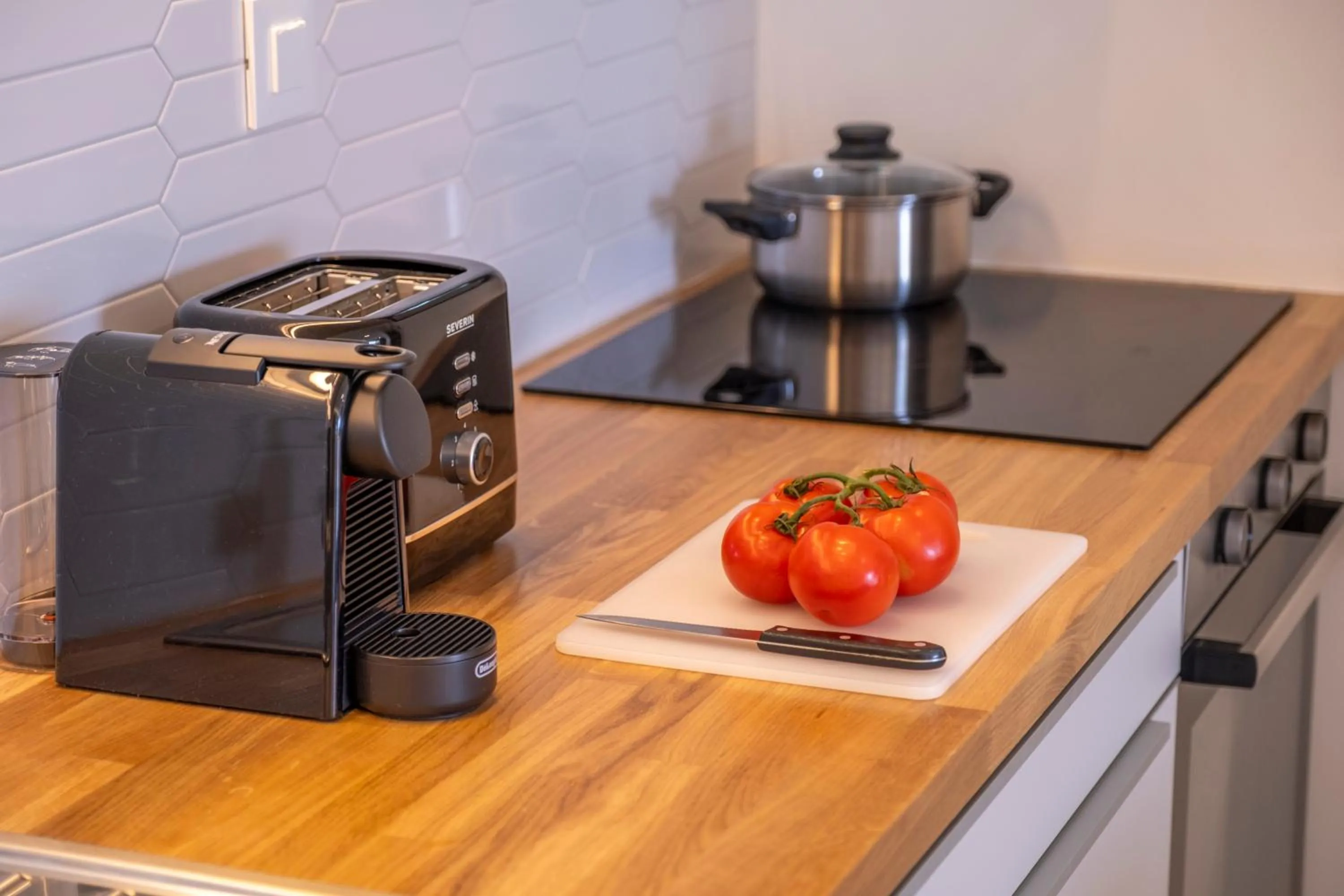 Coffee/tea facilities in Meli Apartments & Villas