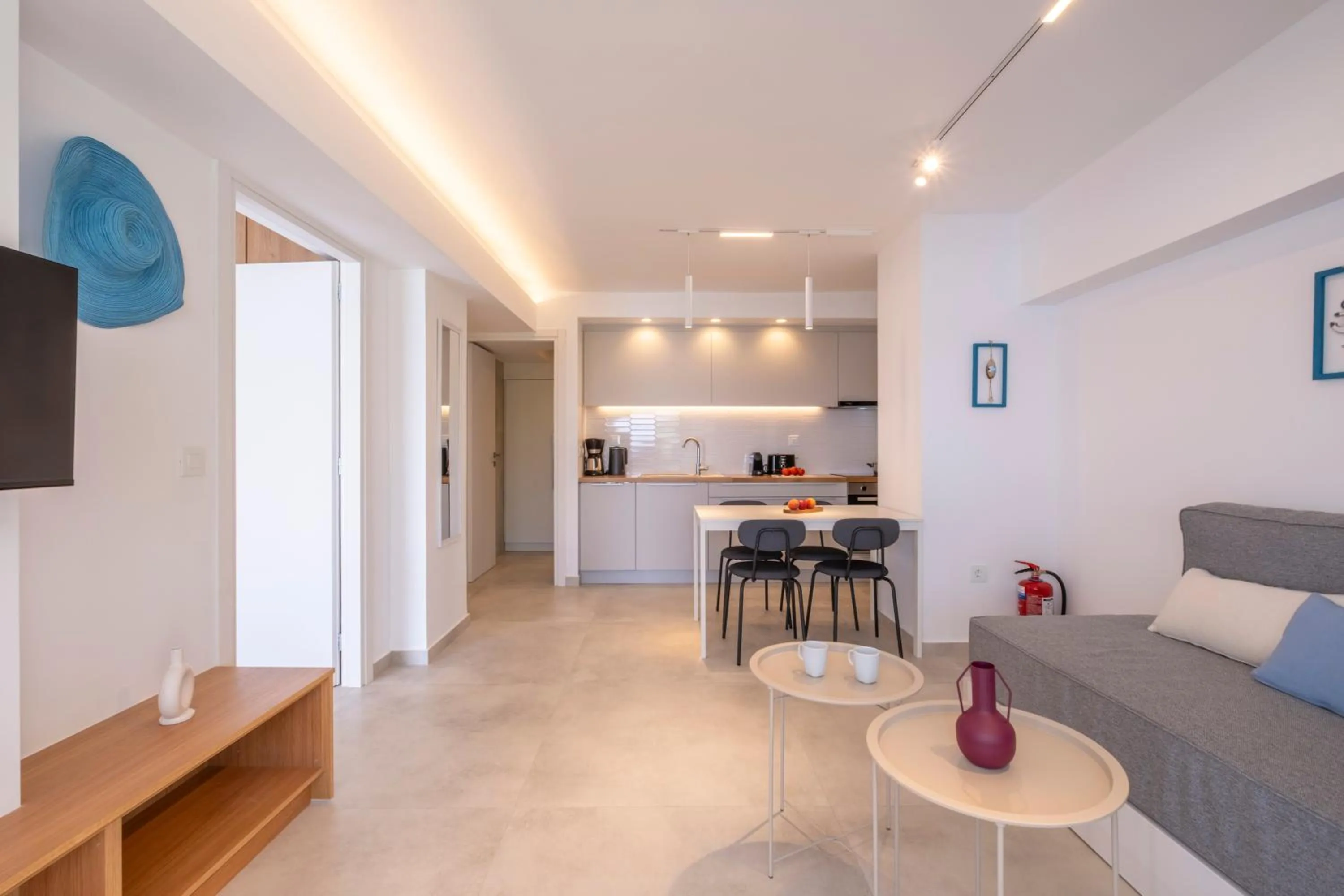 Kitchen or kitchenette in Meli Apartments & Villas