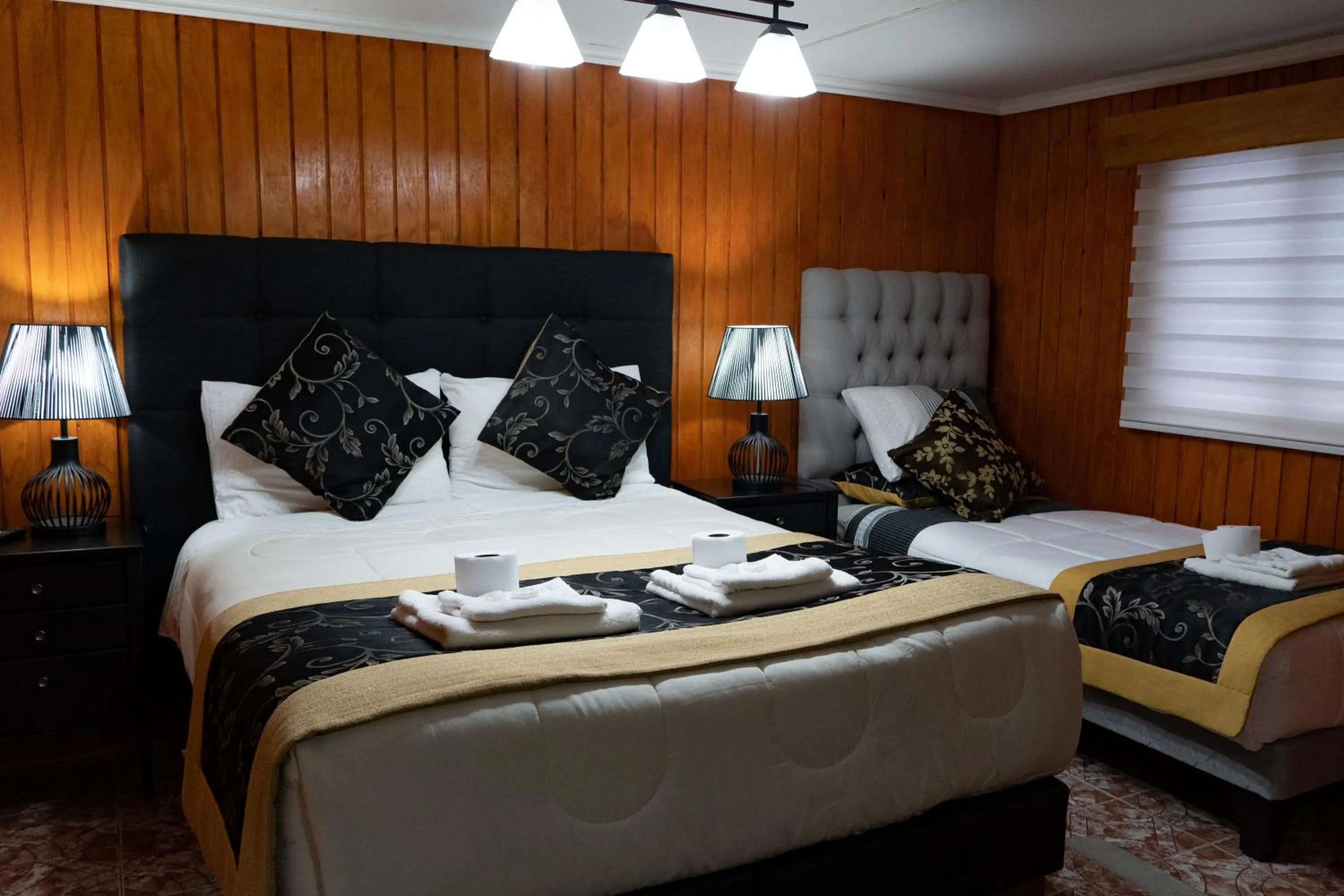 Bed in Hotel Forjadores del Cabo de Hornos