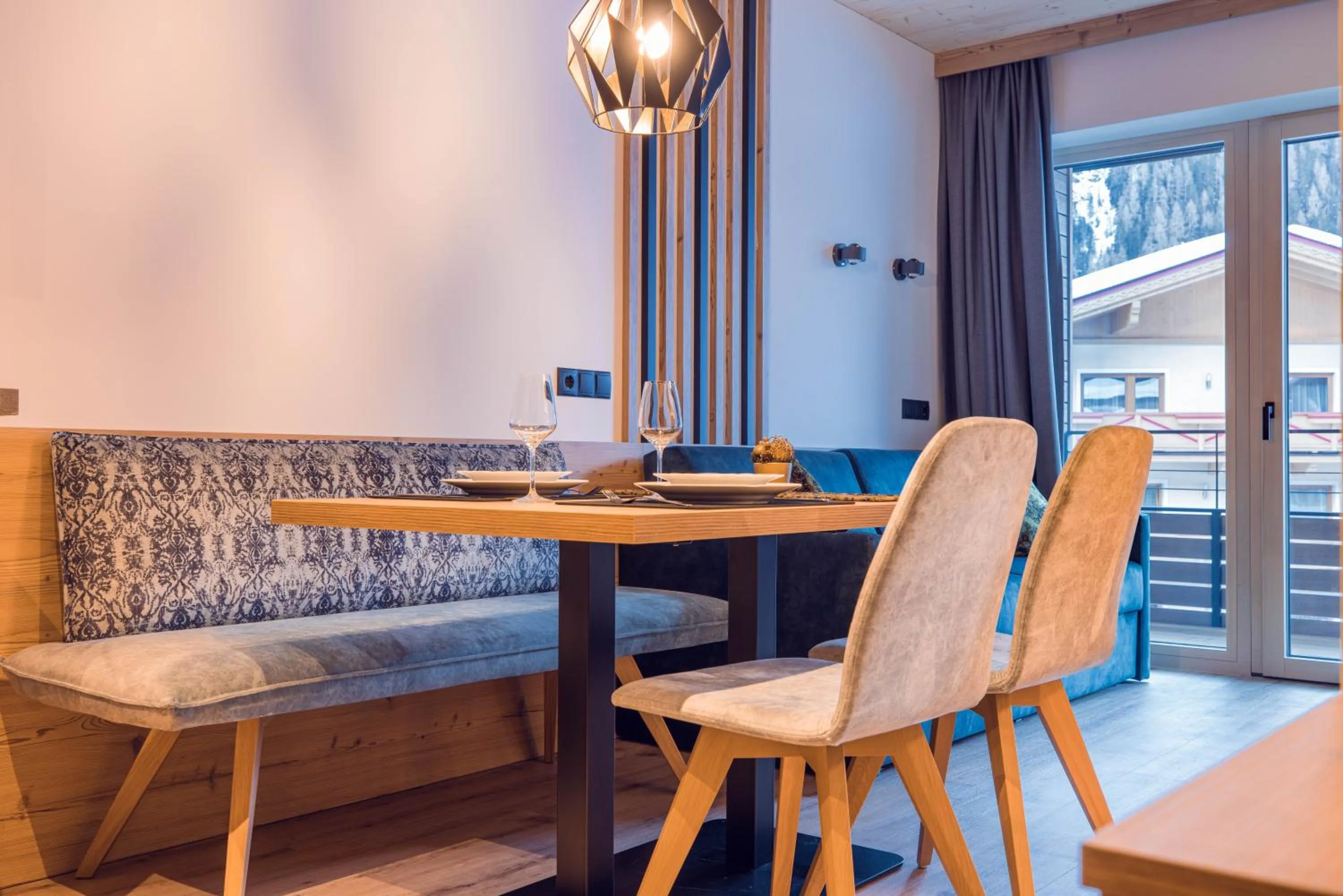 Living room in Alpinhotel Berghaus spa