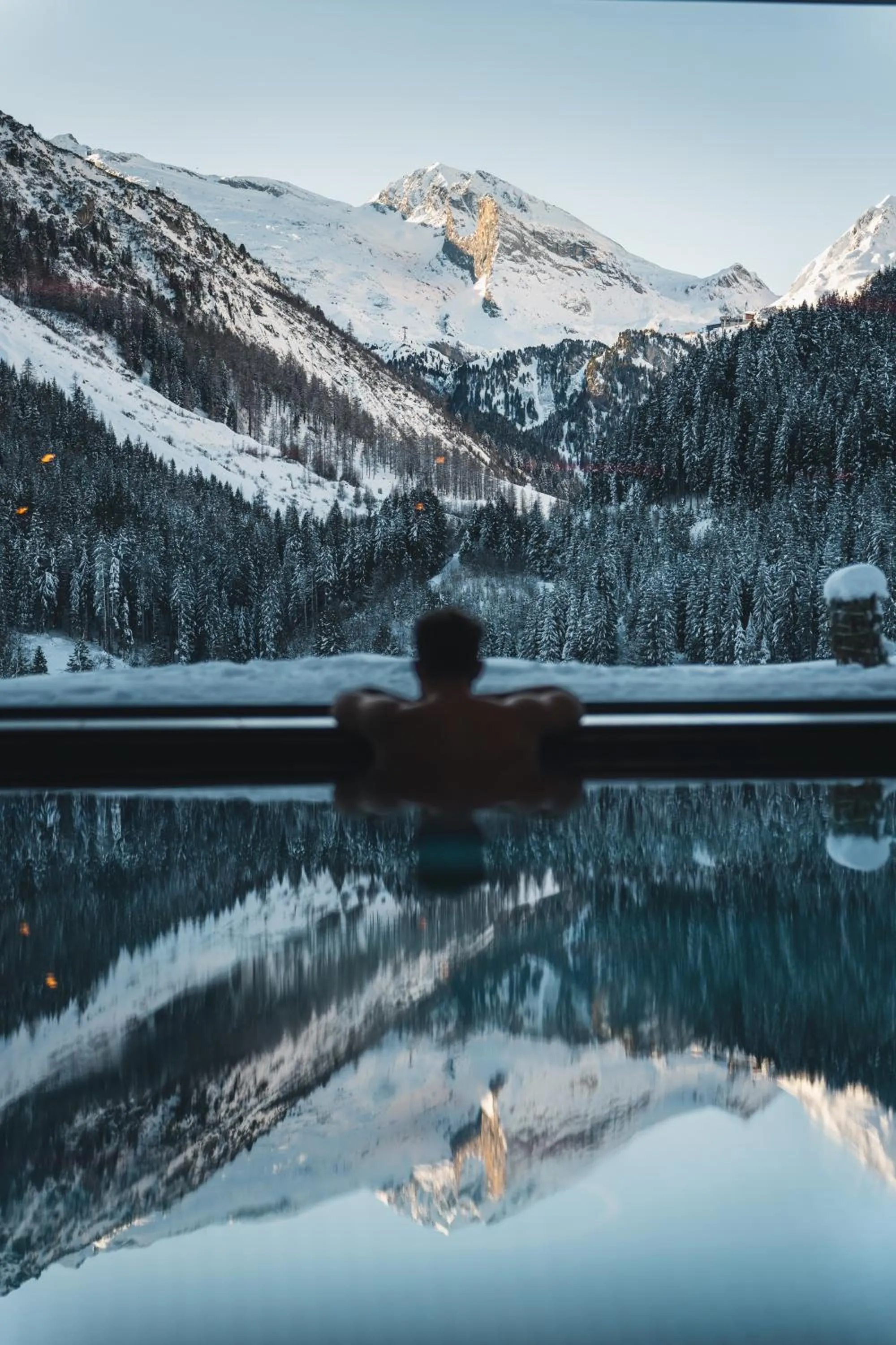 Swimming pool in Alpinhotel Berghaus spa