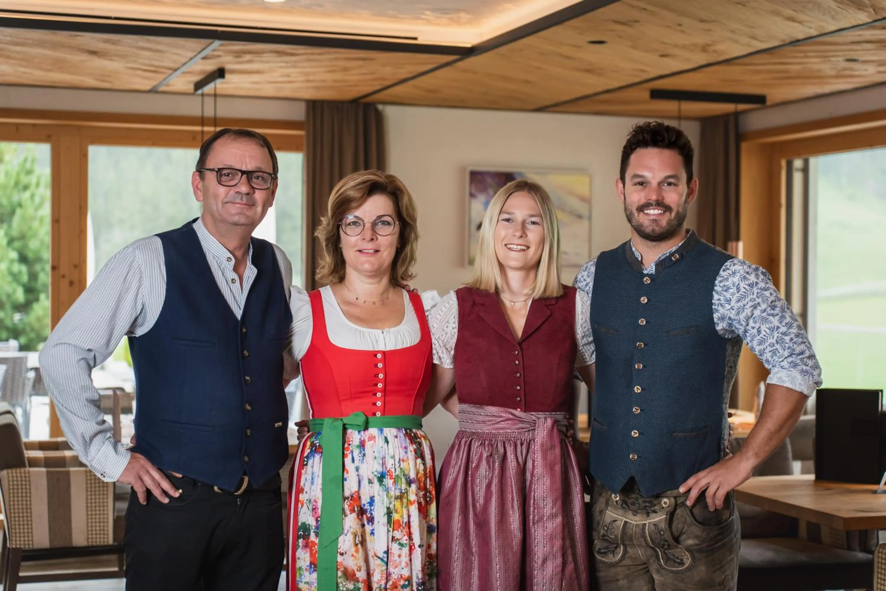 Family in Alpinhotel Berghaus spa