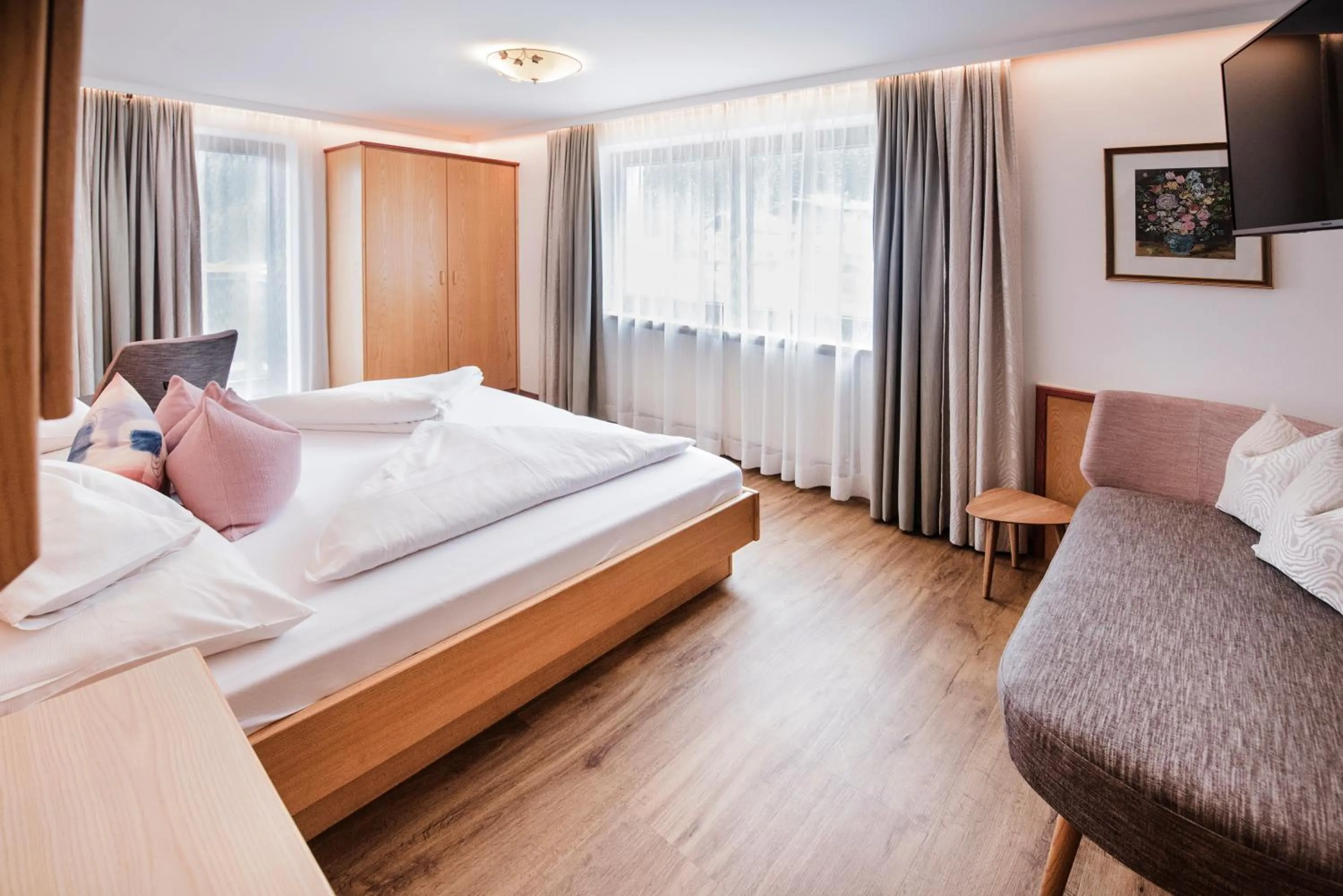 Bed in Alpinhotel Berghaus spa