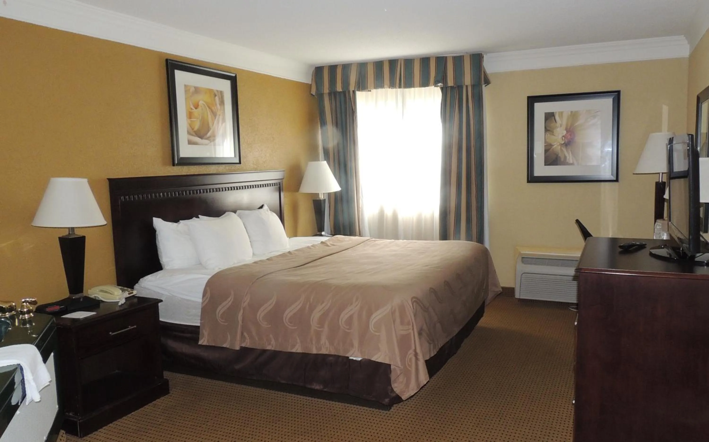 Bed in Quality Inn & Suites Syracuse Fairgrounds