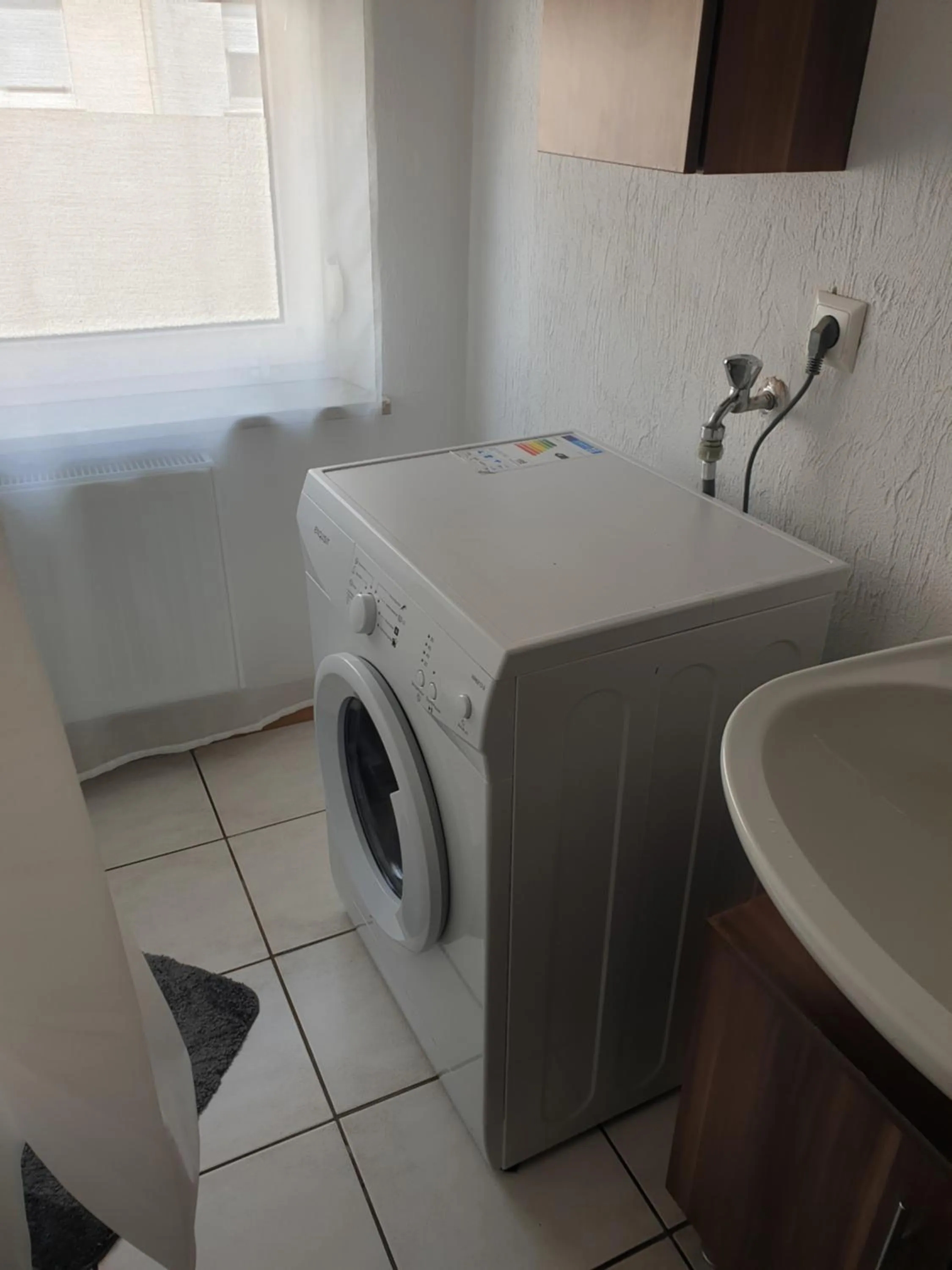 washing machine in Gästewohnung