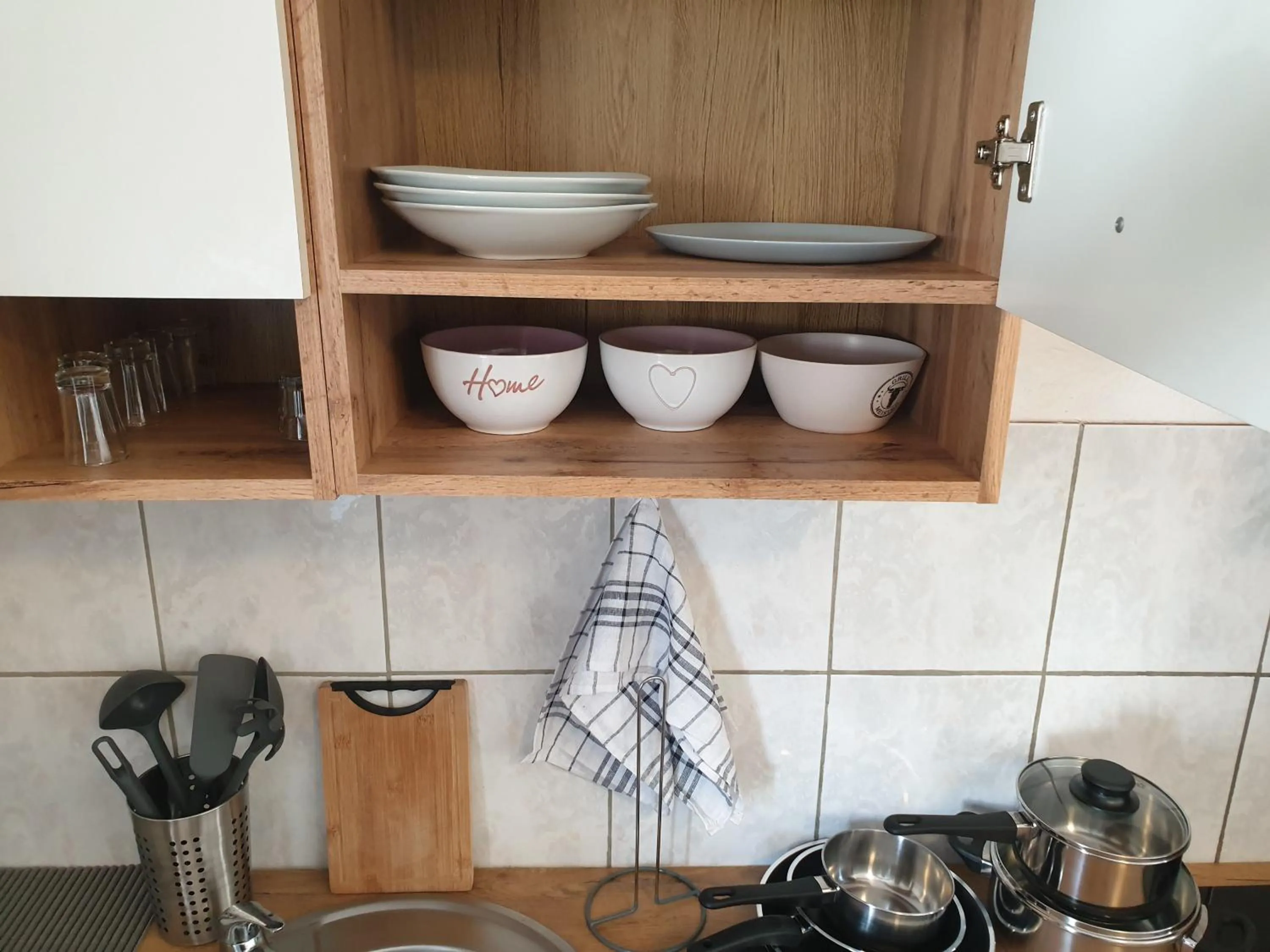 Kitchen or kitchenette in Gästewohnung