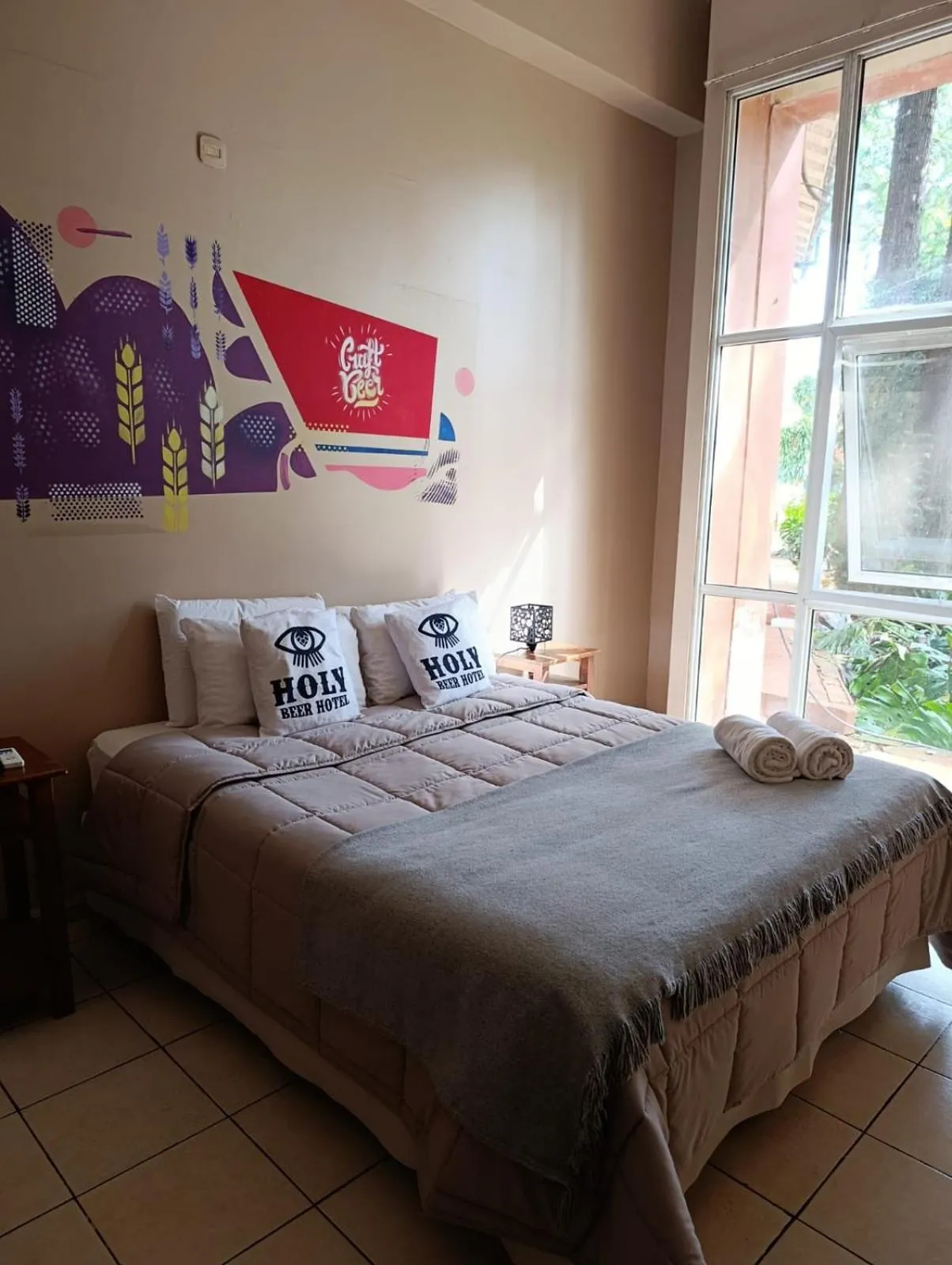 Bed in Beer Hotel Iguazú