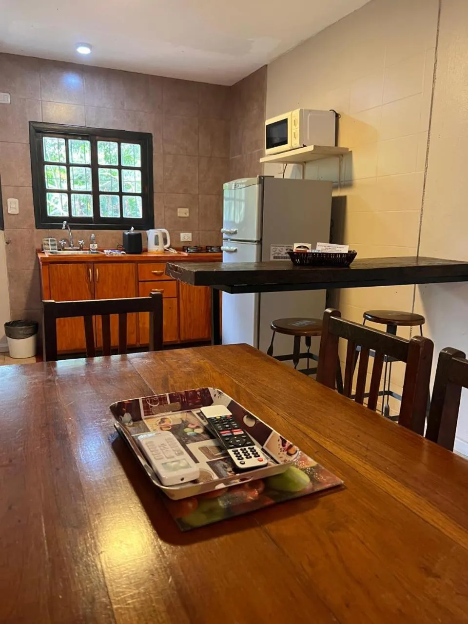 Kitchen or kitchenette in Beer Hotel Iguazú