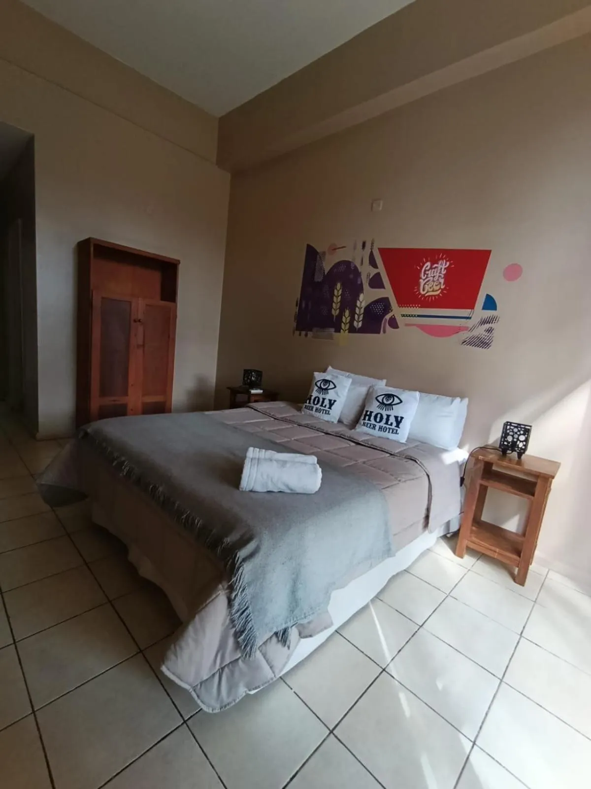 Bed in Beer Hotel Iguazú