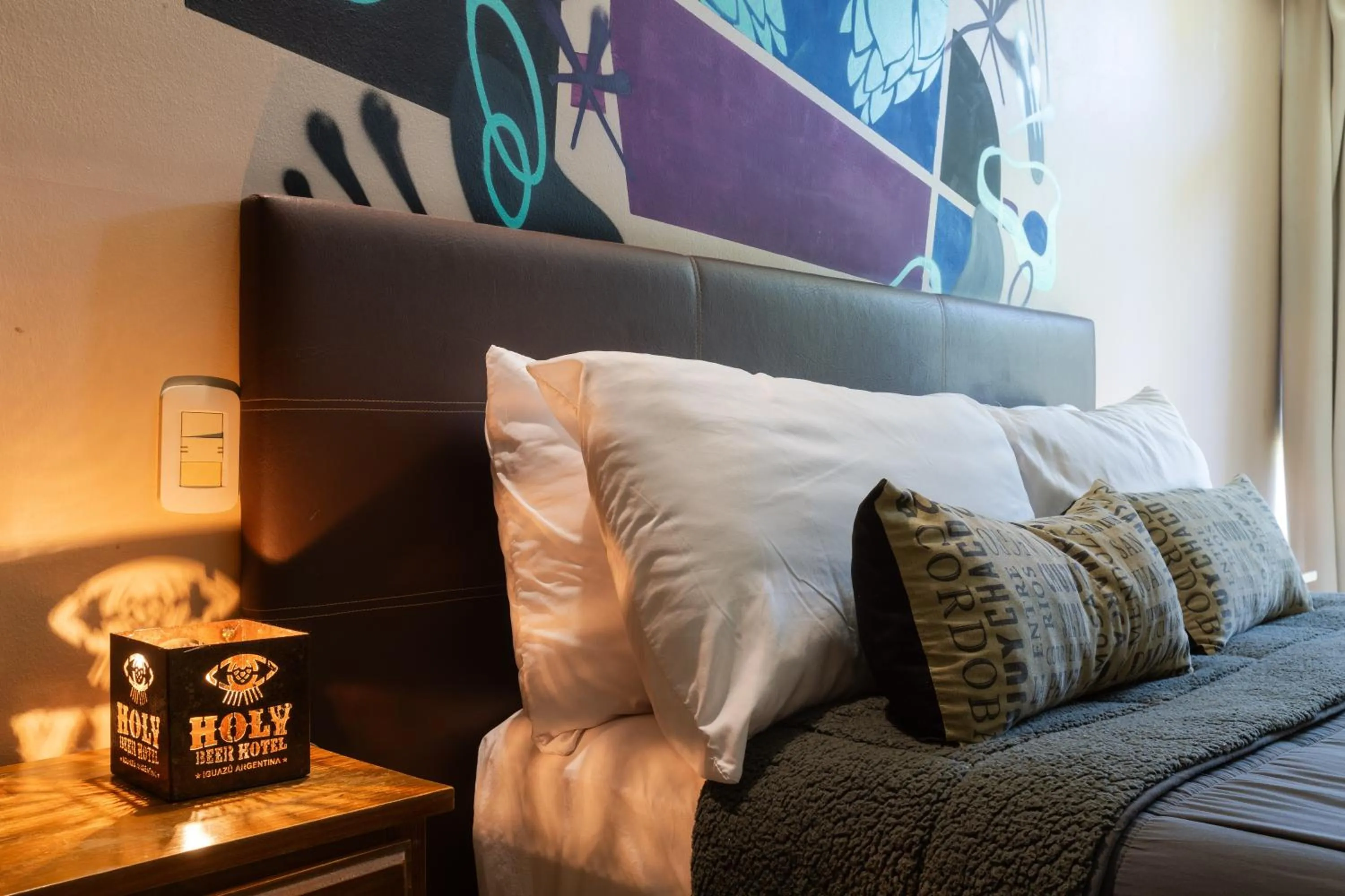 Bedroom, Bed in Beer Hotel Iguazú